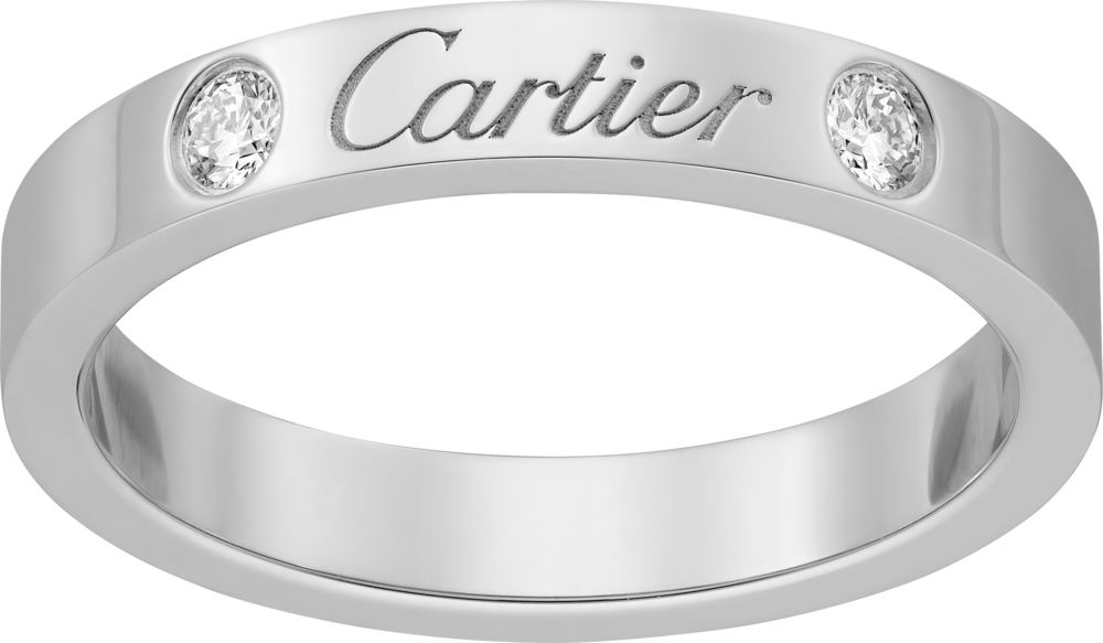 カルティエ Cドゥ ウェディング ダイヤモンドリング PT950 1PD Cartier - カルティエ リング ダイヤ ダイヤモンド Cドゥ