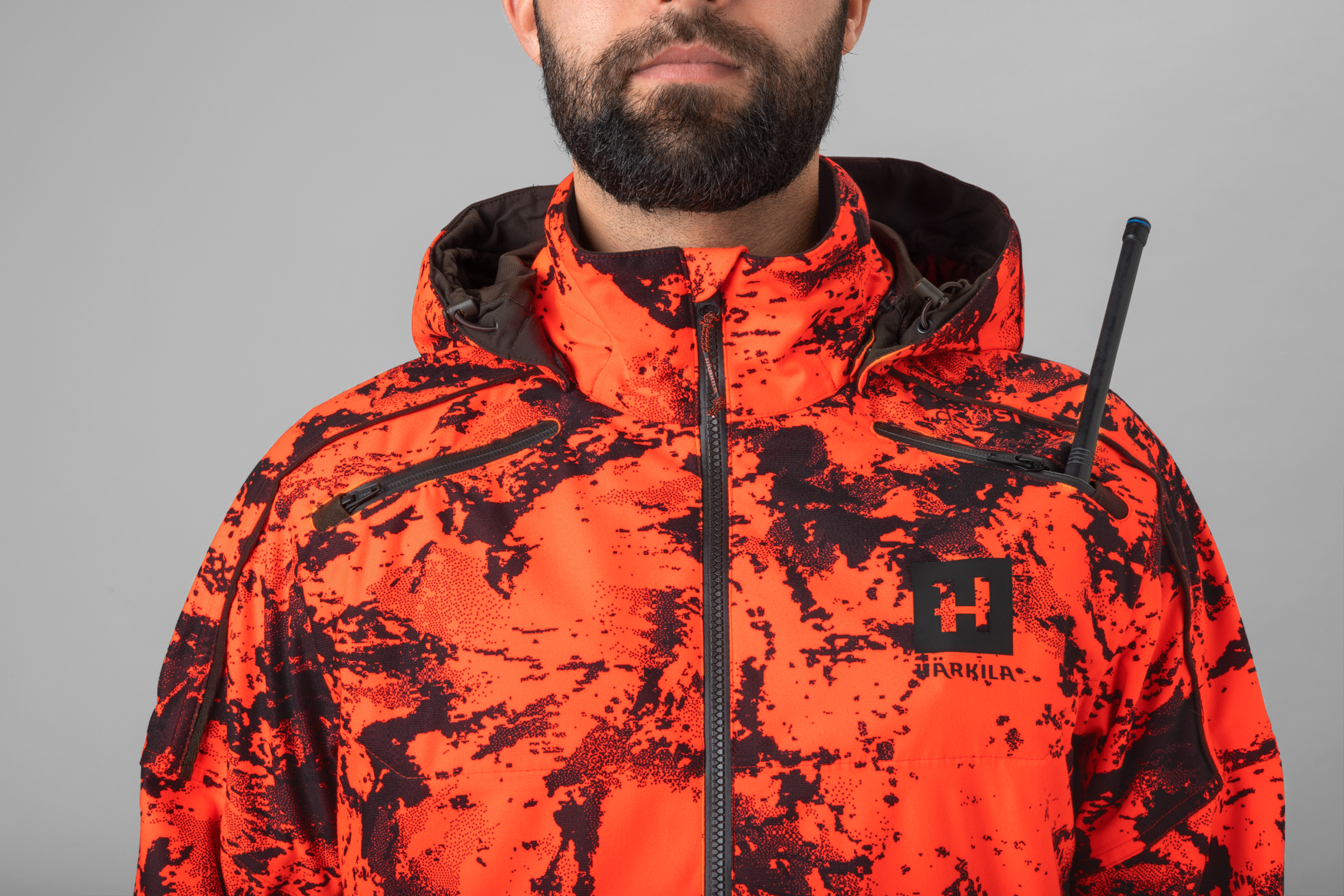 Orange hot sale camo windbreaker