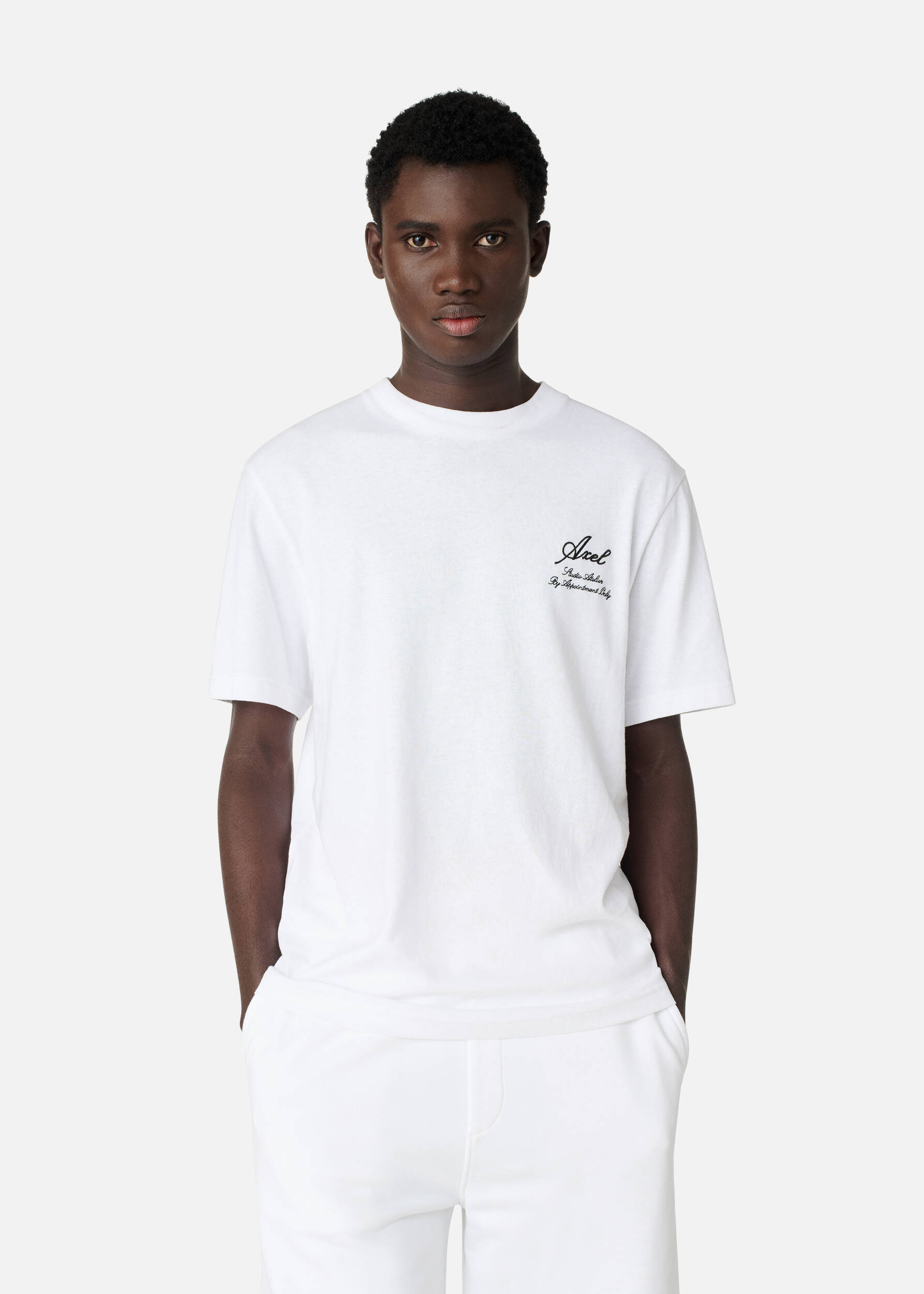 【関税込み】Axel Arigato ホワイト Motto Tシャツ White Motto T-shirt by Axel Arigato on Sale