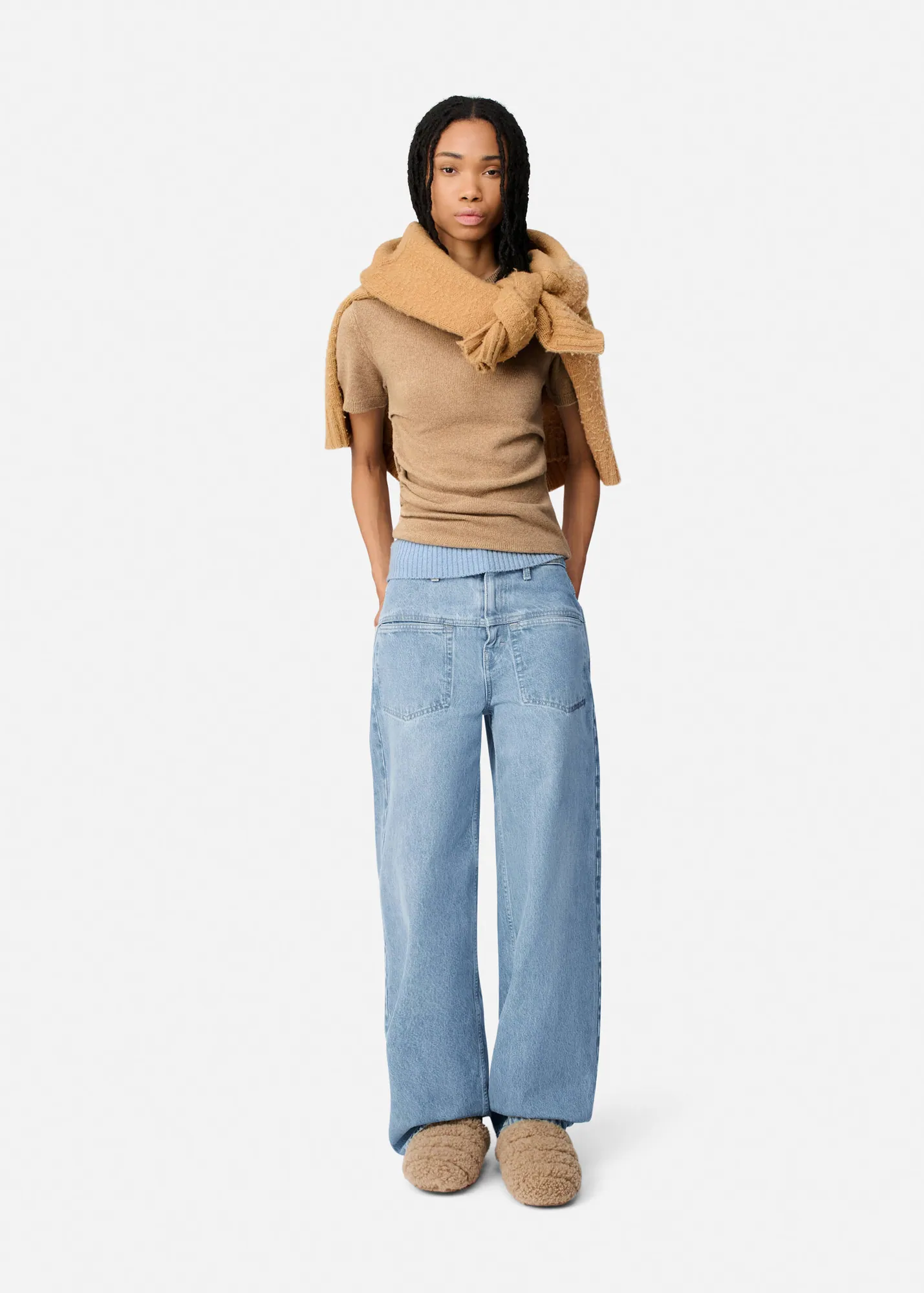 Ivi Draped Knitted Top