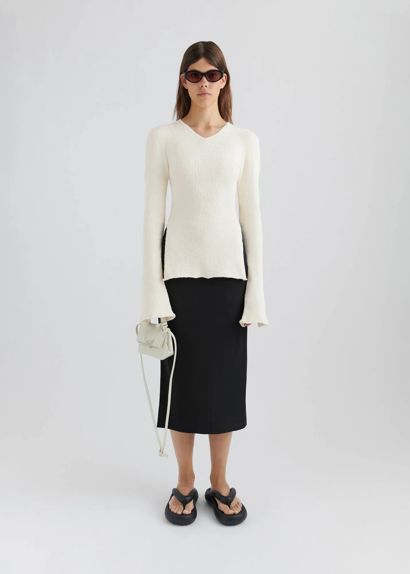 Tube Rib-Knit Wrap Top