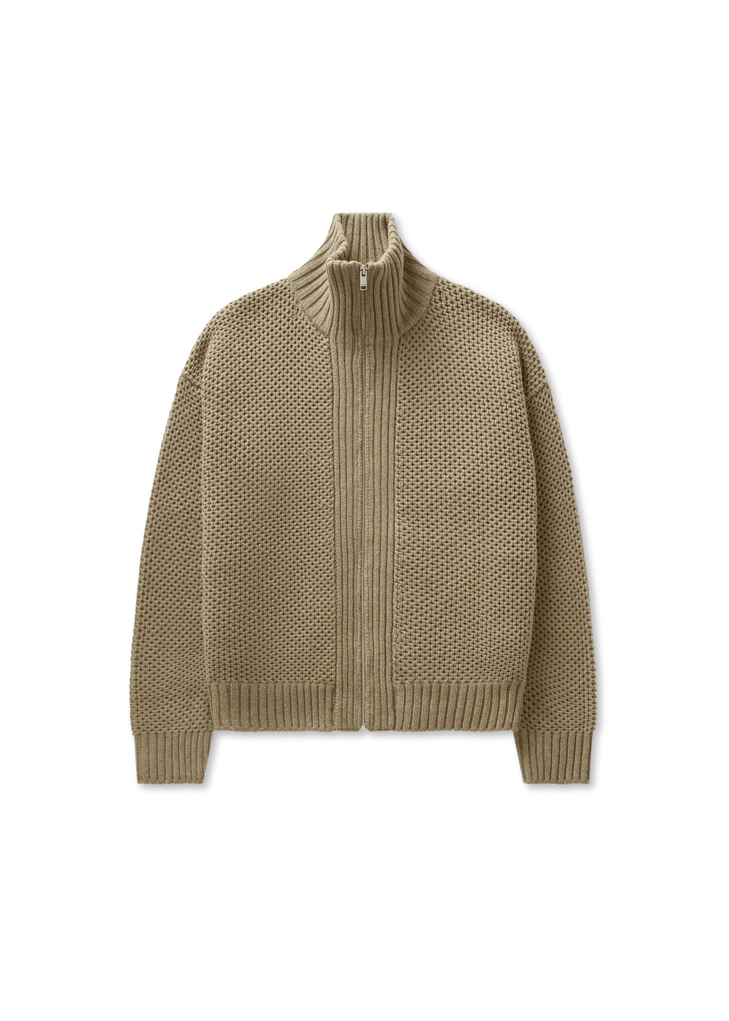 Comb Zip-up Sweater