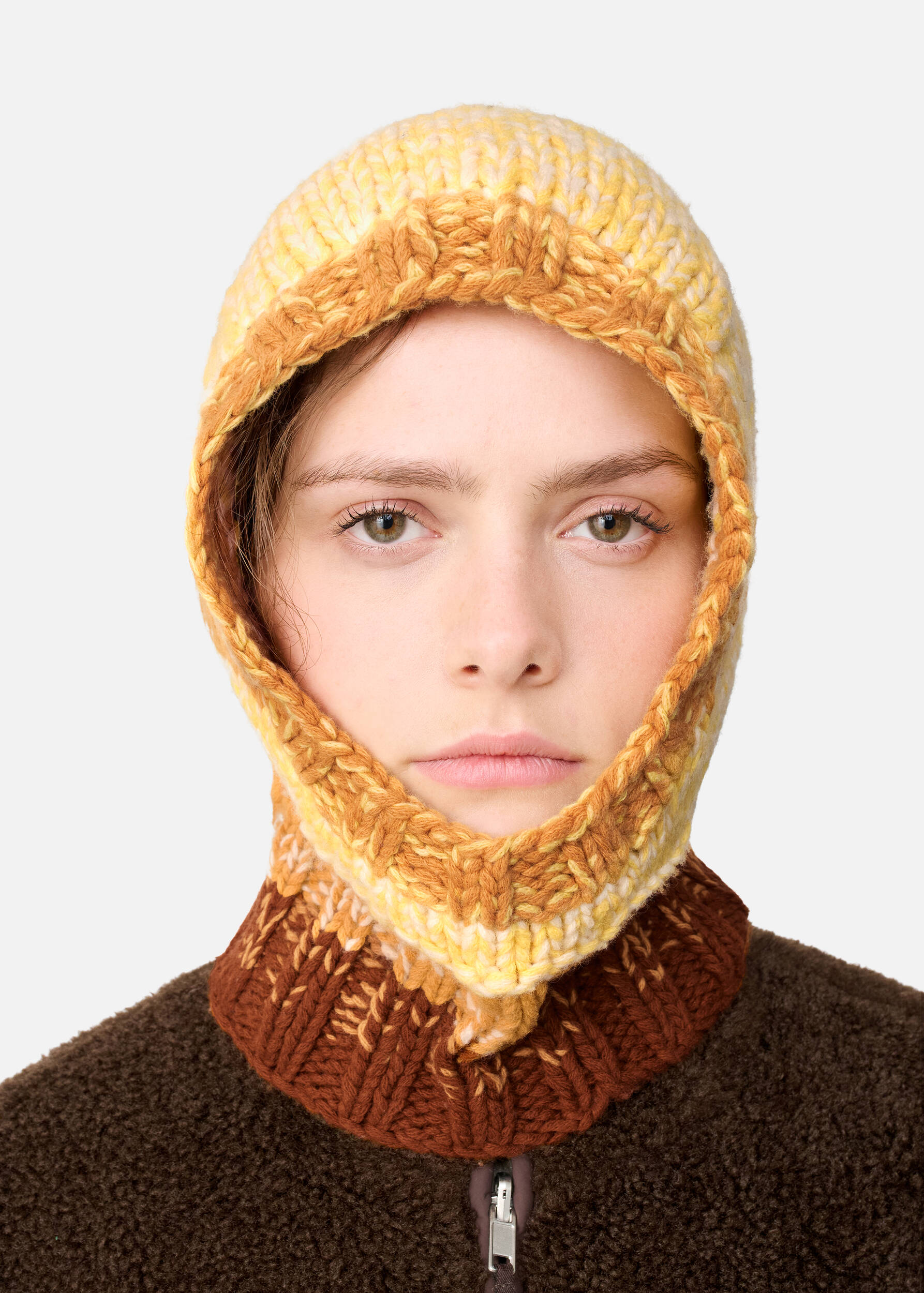 Warm Hug Balaclava Armstrong Alvin - ARIGATO AXEL 即完品 アリソンブラウン Balaclava Handmade 小物