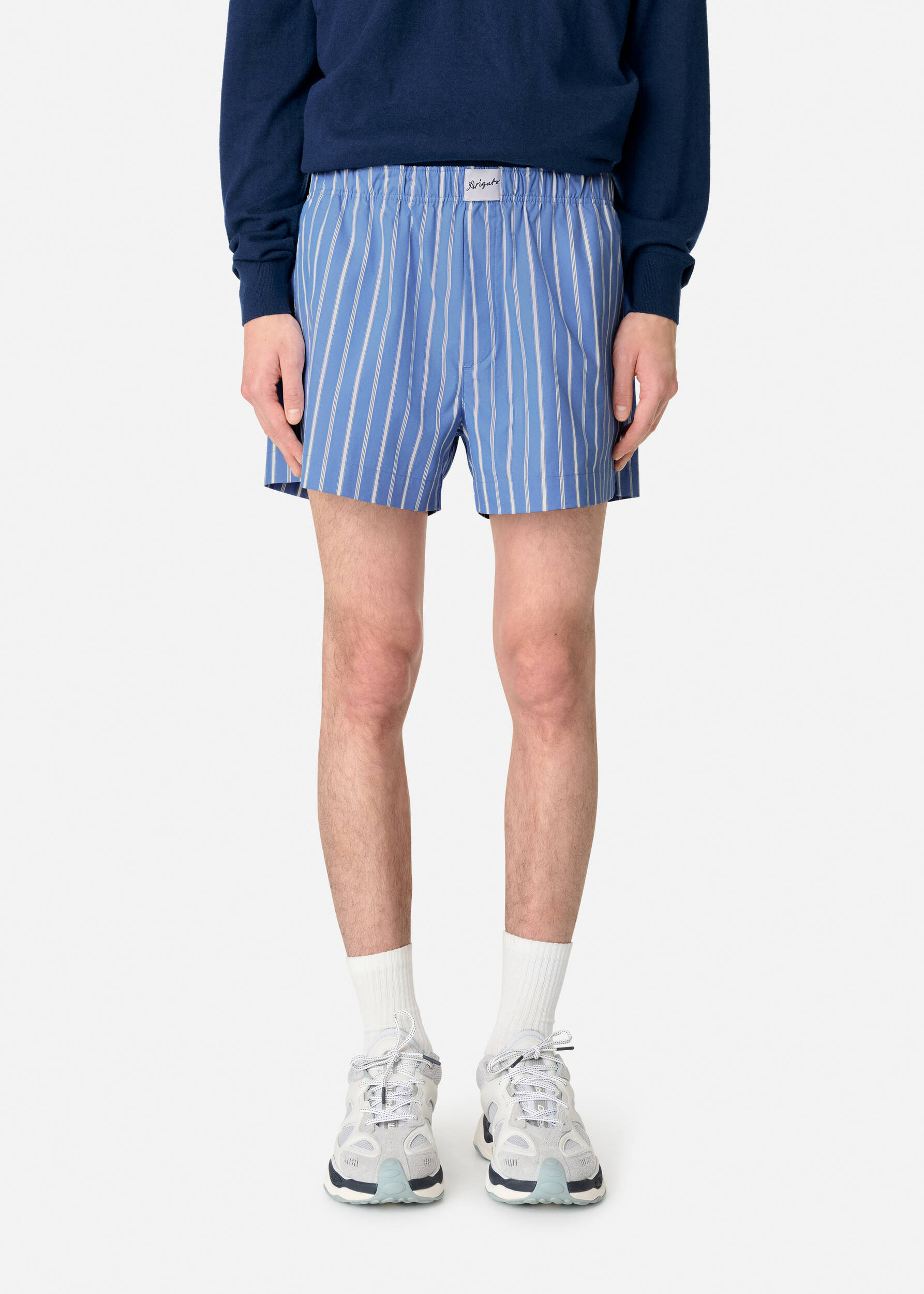 AXEL ARIGATO - Striped Cotton Shorts