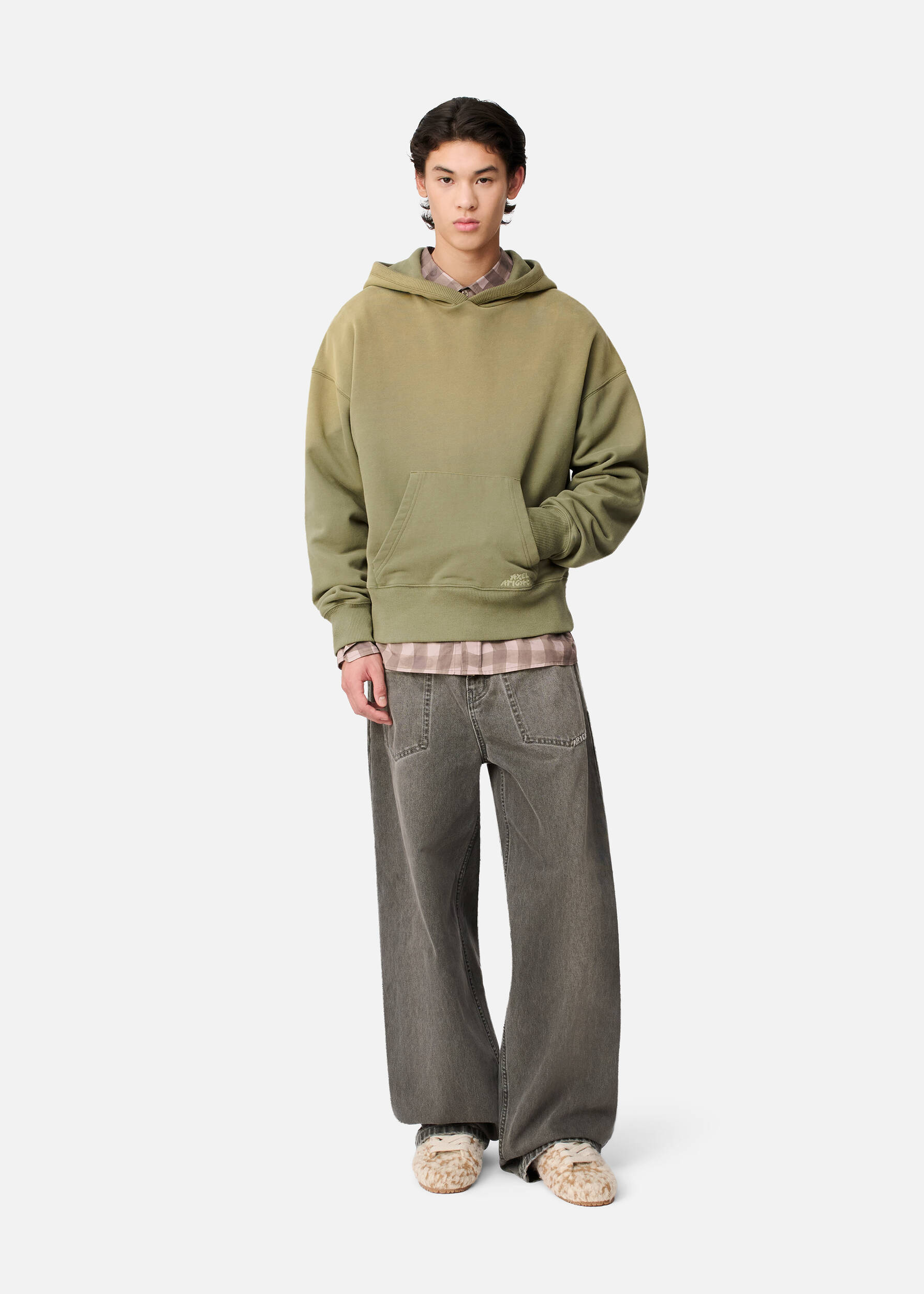 Sweat à capuche en polaire haut de gamme avec logo monogramme Calvin