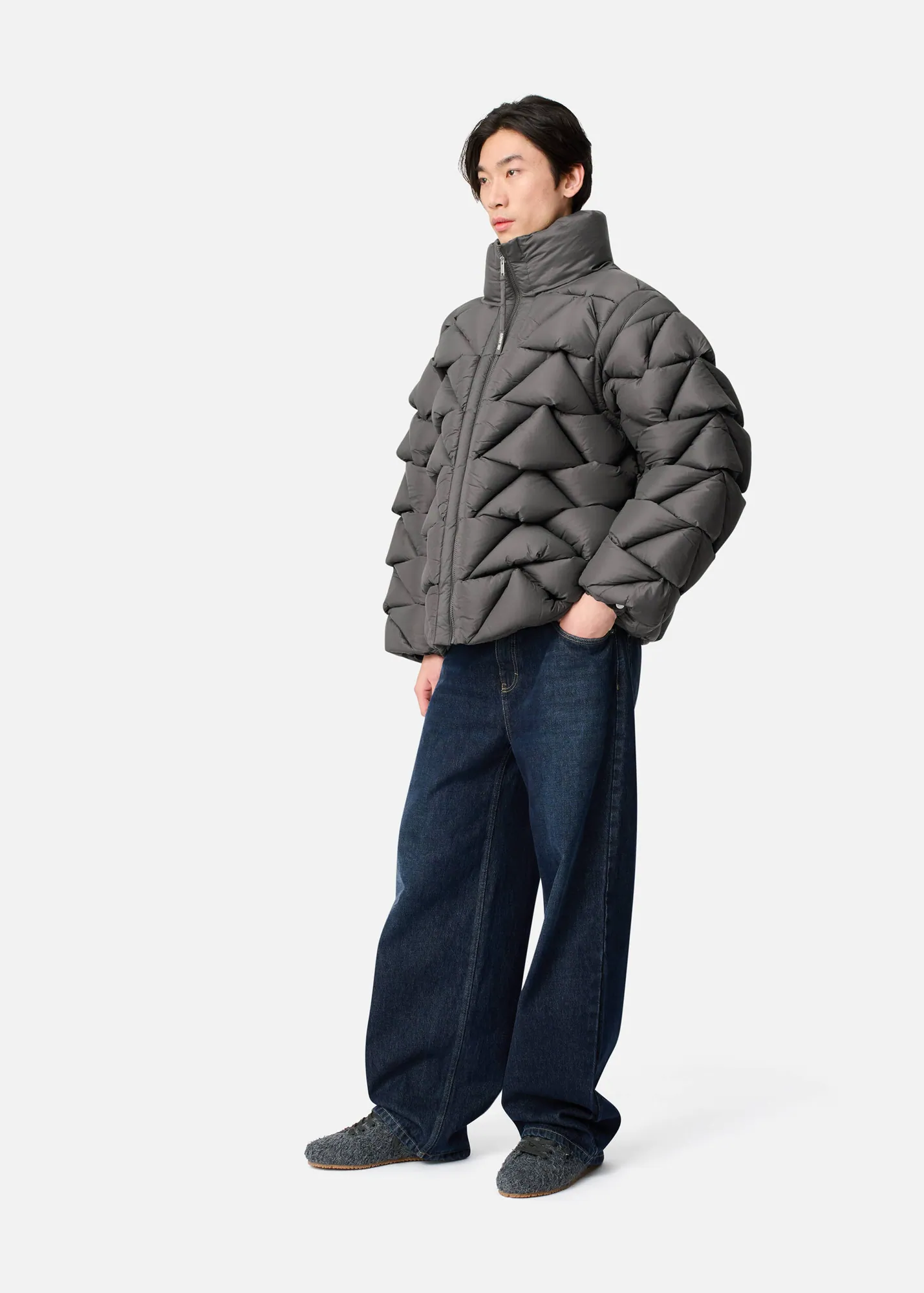 Knit Puffer Jacket