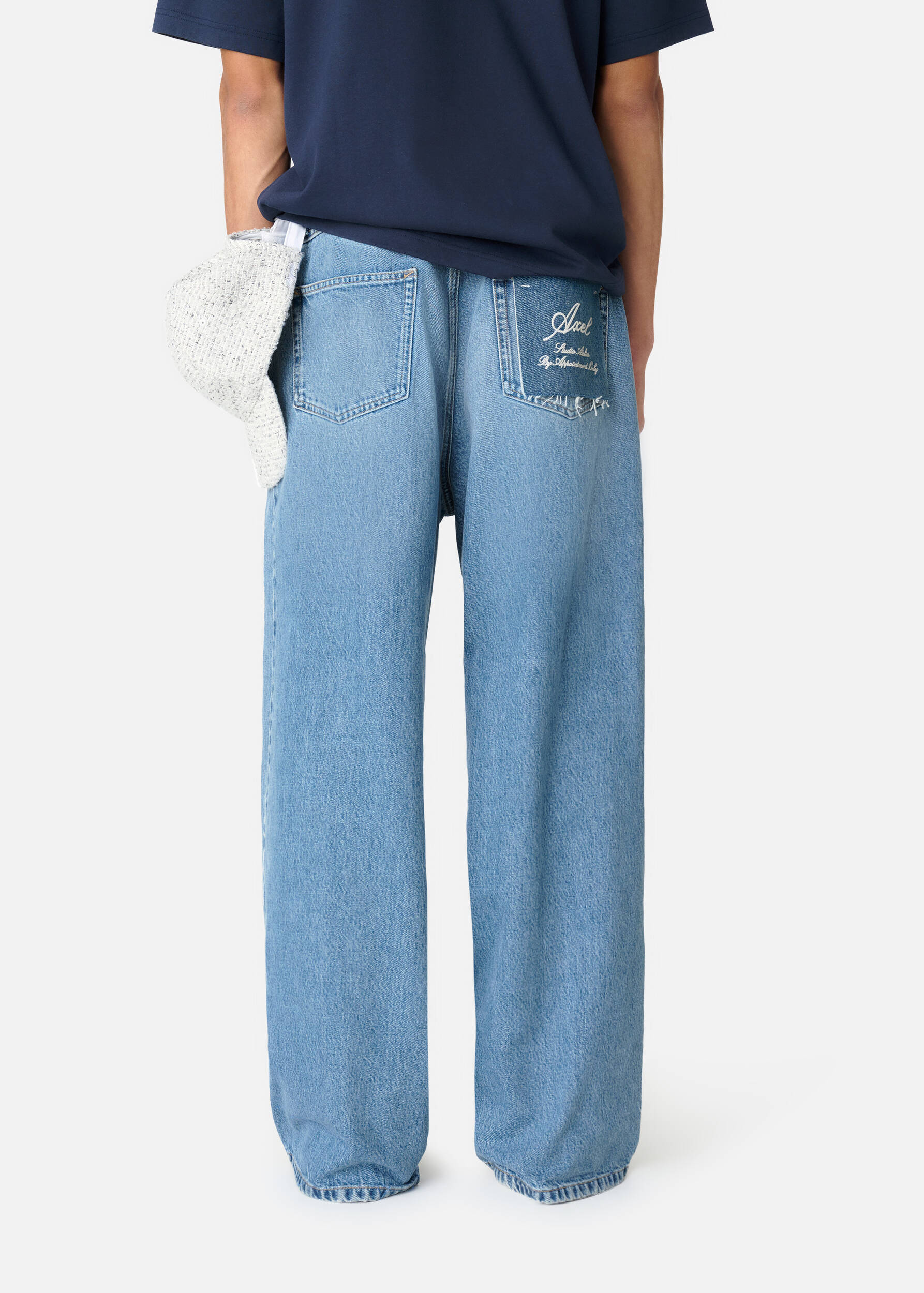 AXEL ARIGATO - Embroidered Relaxed Jeans