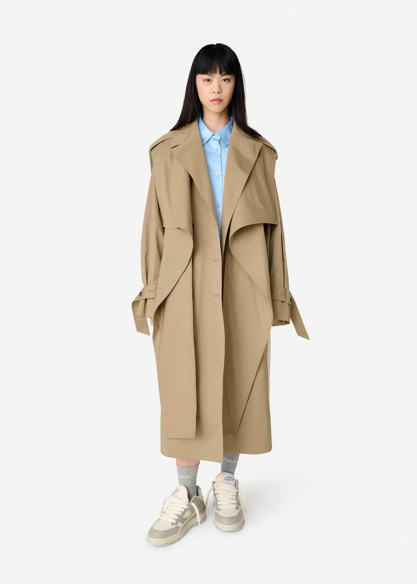 Split Trench Coat