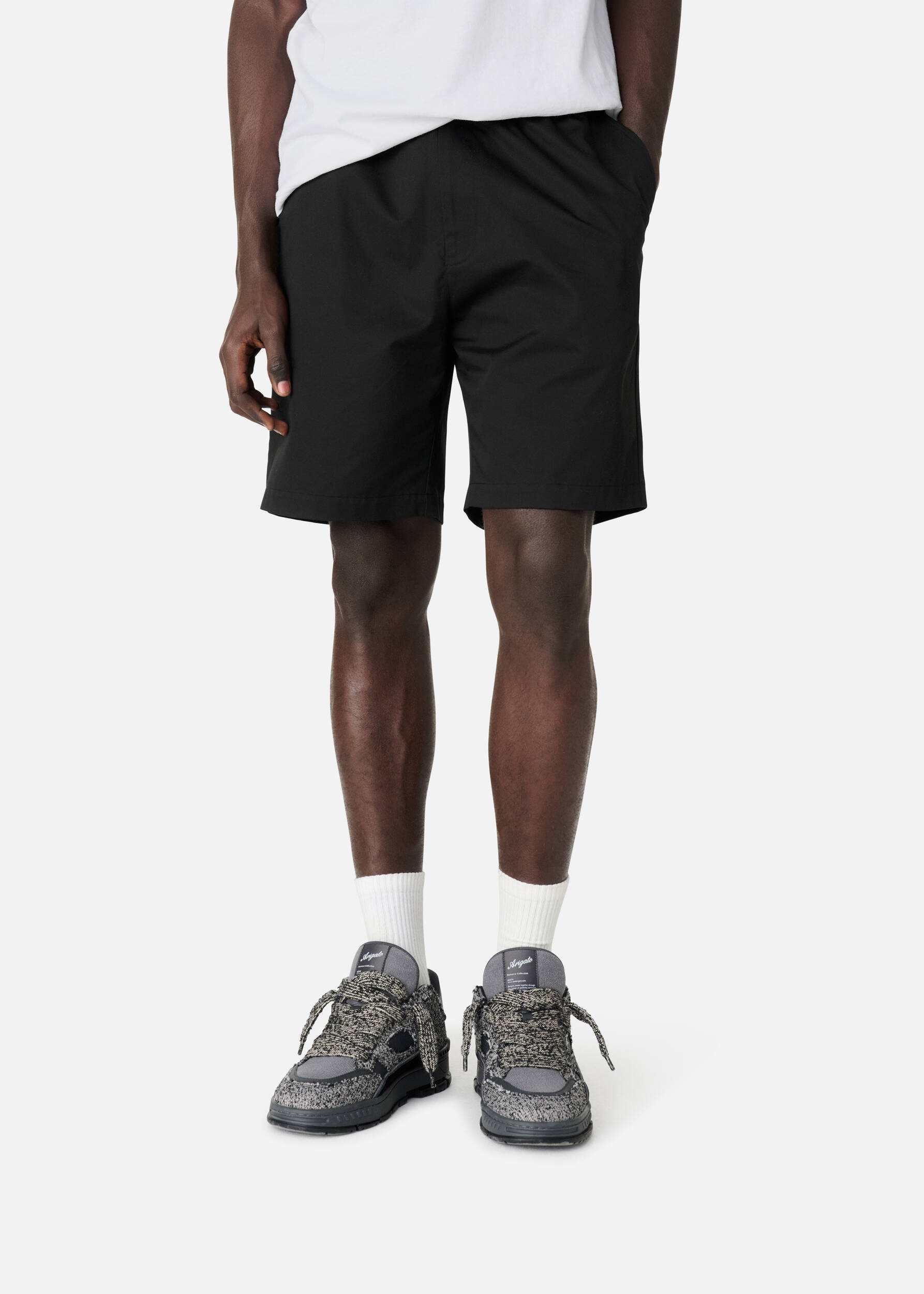 AXEL ARIGATO - Stitch Embroidered Shorts AXEL ARIGATO - Stitch Embroidered Shorts