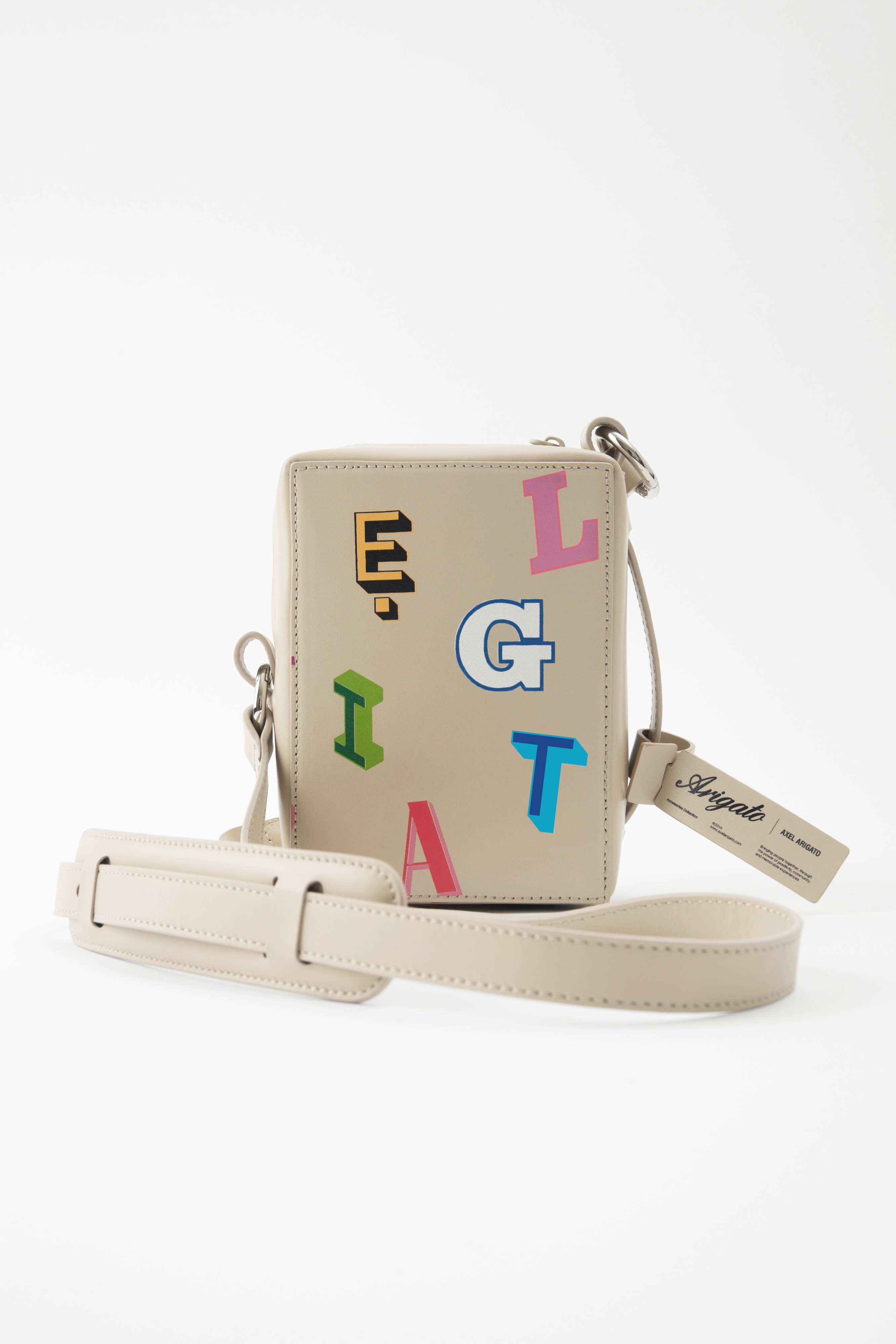AXEL ARIGATO - Cubic Monogram Leather Pouch