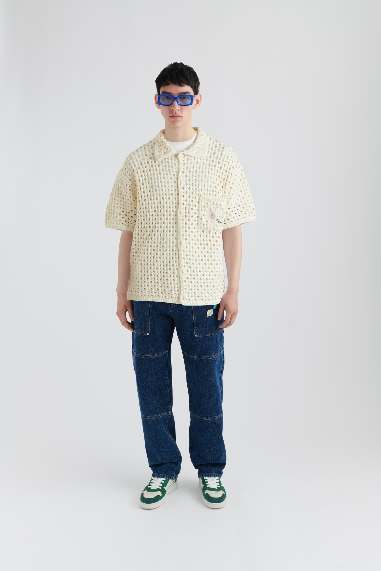 Franco Mesh Knit Shirt