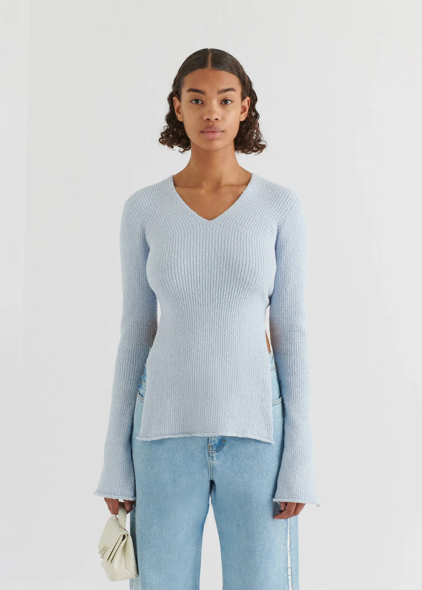 Tube Rib-Knit Wrap Top