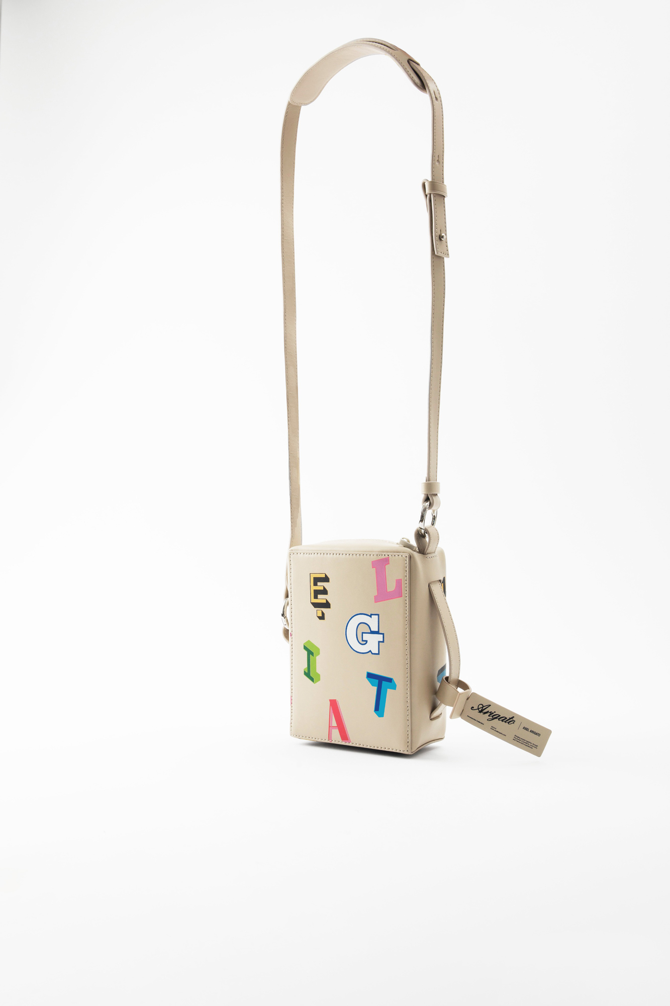 Cubic Monogram Leather Pouch
