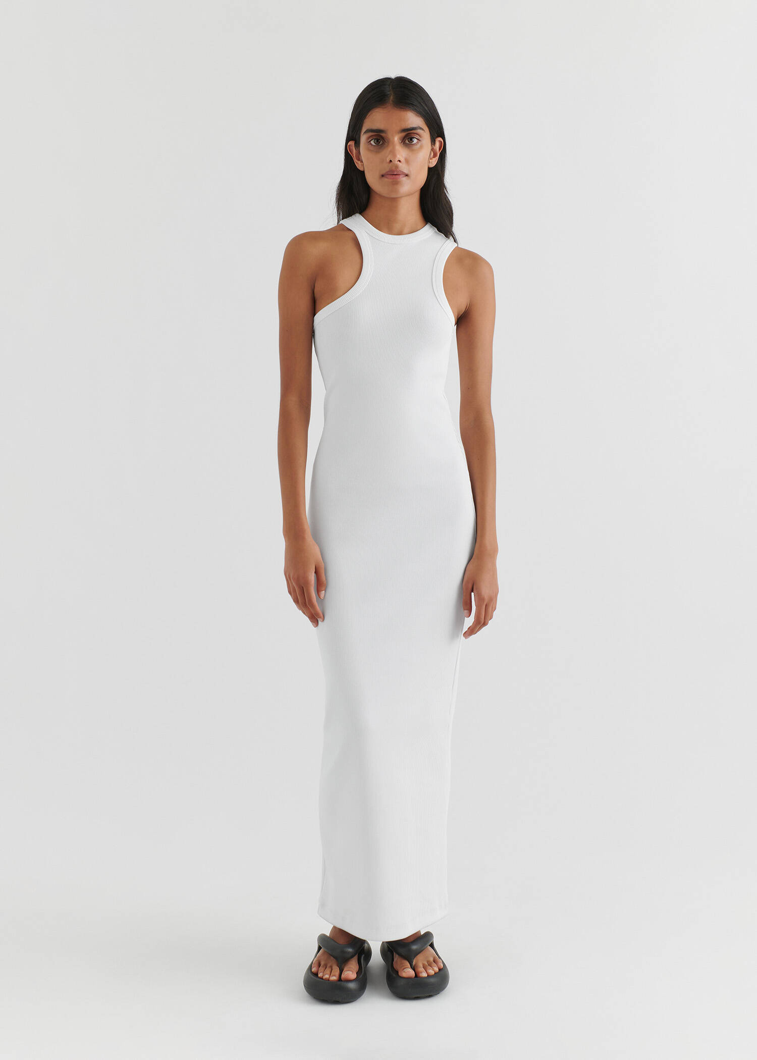 【関税込み】Axel Arigato ロングドレス Axel Arigato Ribbed Maxi Dress | Black | FARFETCH