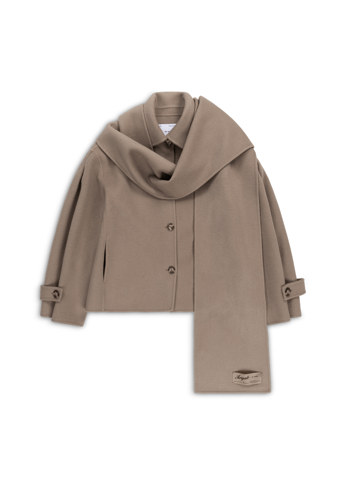 Dew Scarf Detailed Jacket