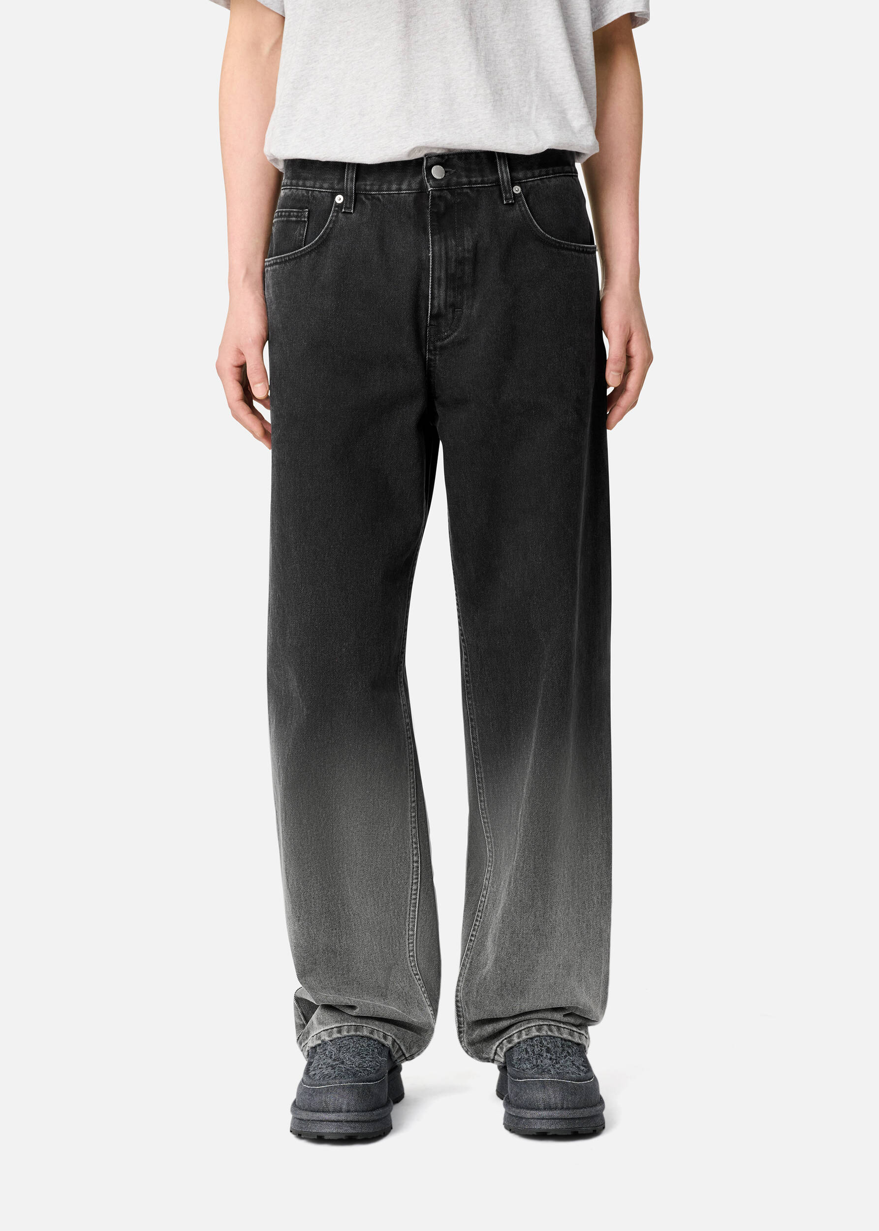 HAYATOページ FINE】straight white denim pants/3size | F A S