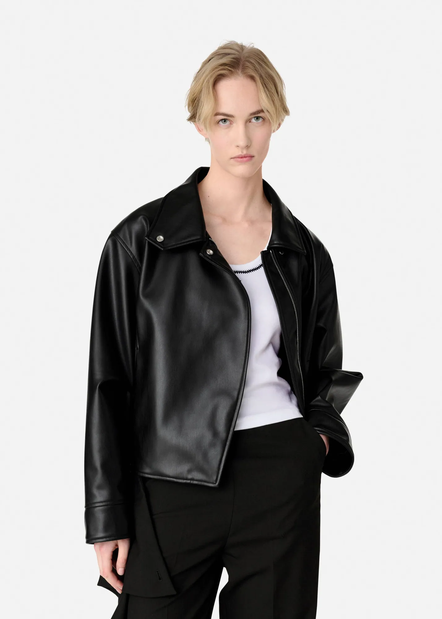 Roda Faux Leather Jacket