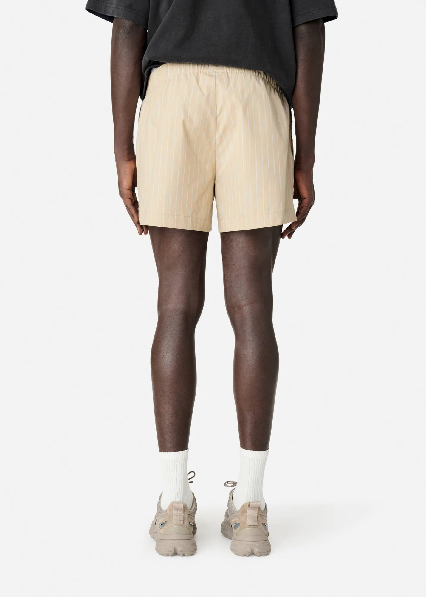 Striped Cotton Shorts