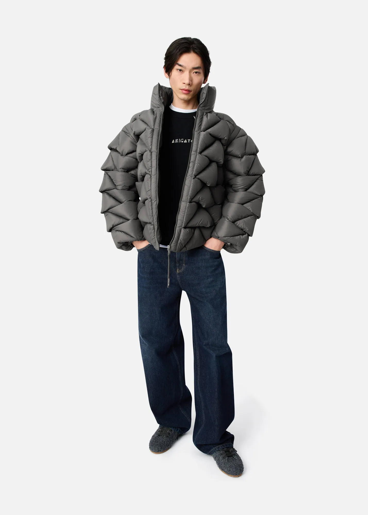 Knit Puffer Jacket