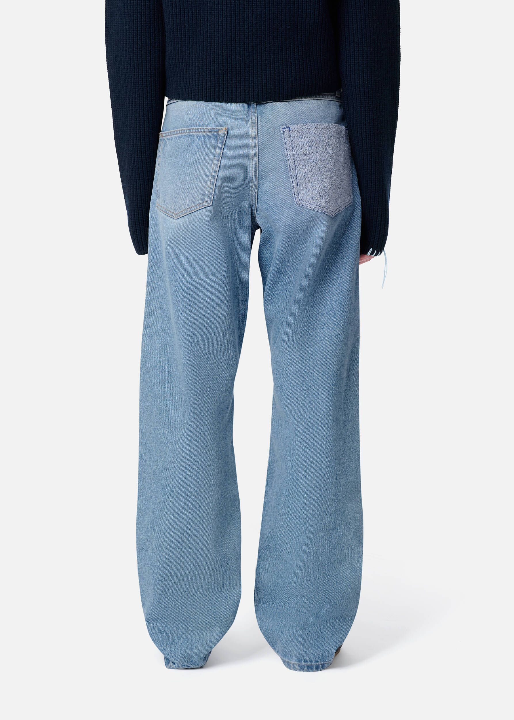 AXEL ARIGATO - Zine Embroidered Patch Jeans