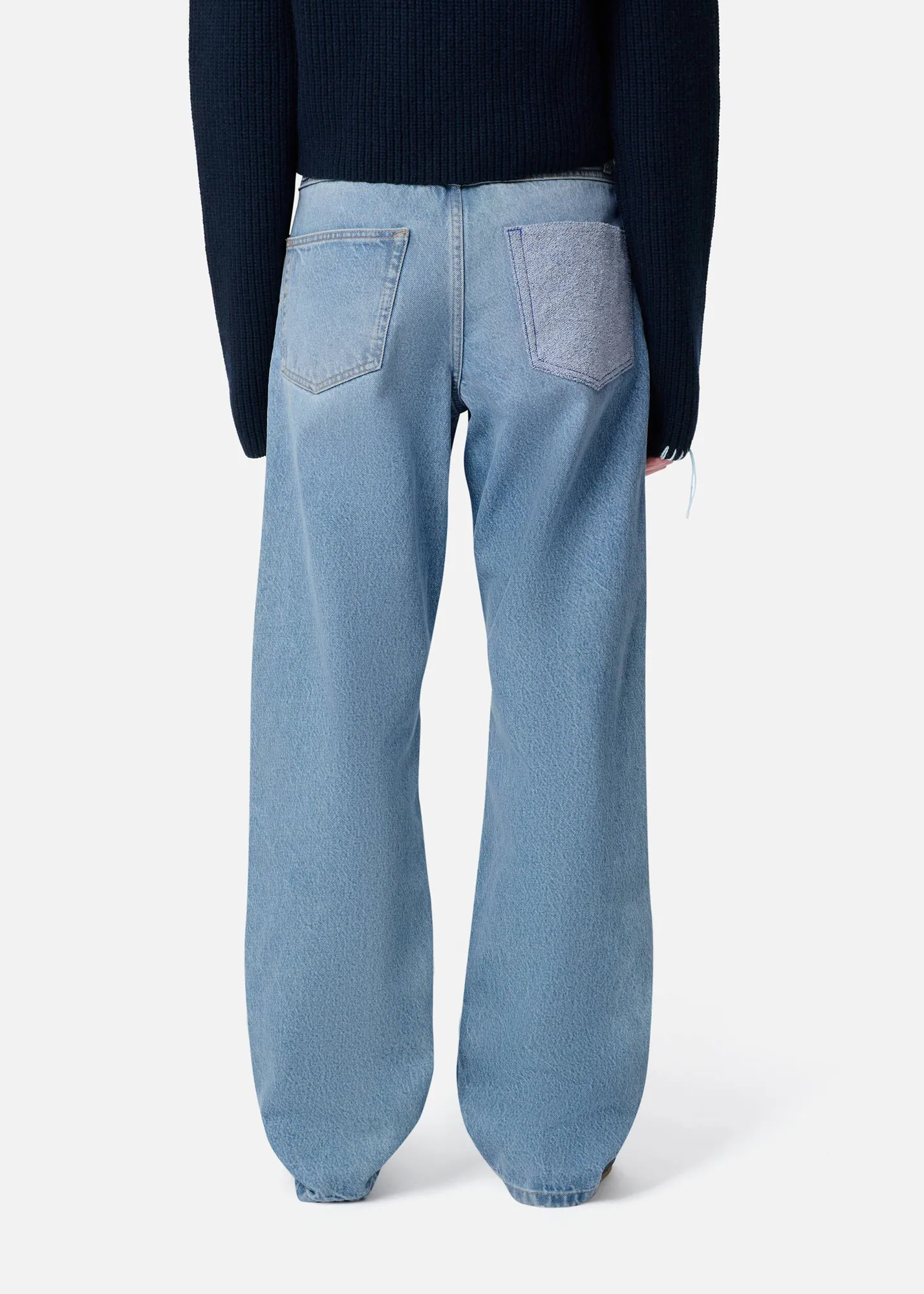 Zine Embroidered Patch Jeans