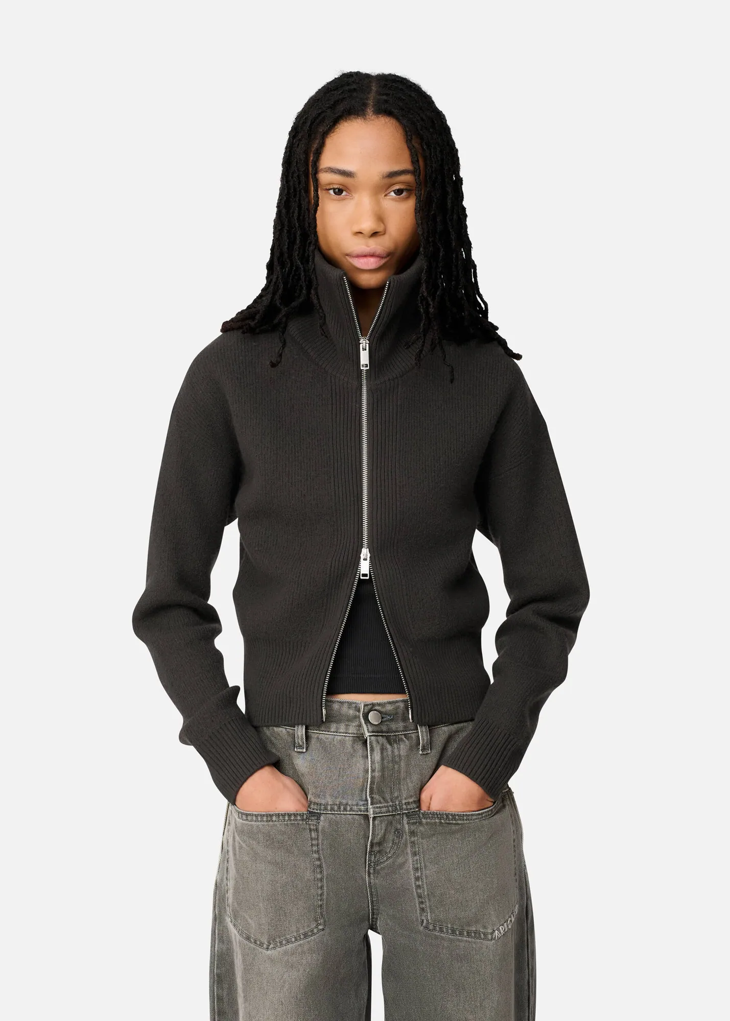 Verve Zip-Up Cardigan