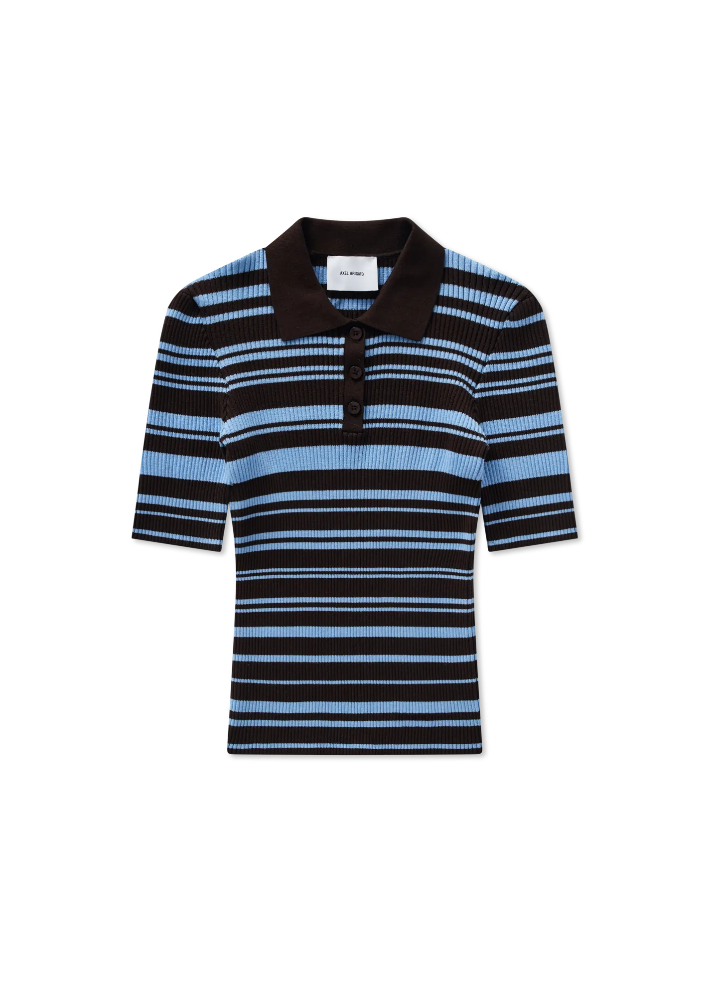 Anja Ribbed Polo Top