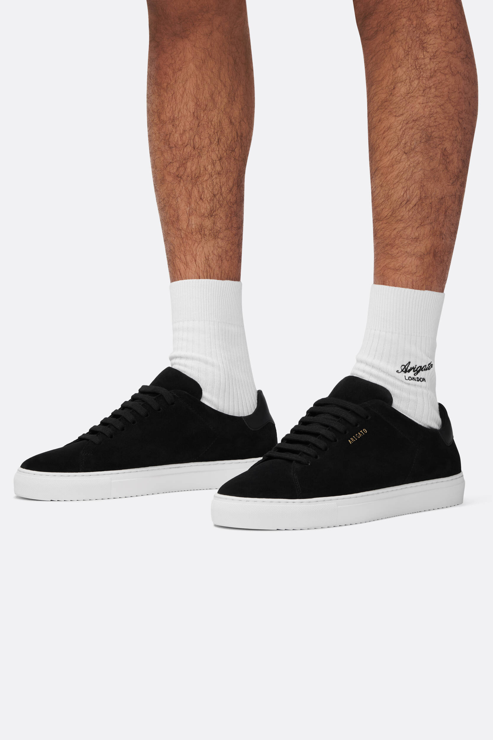 スニーカー Axel Arigato Clean 90 Suede Sneakers AXEL ARIGATO Clean 90 Suede-Trimmed Leather Sneakers for Men