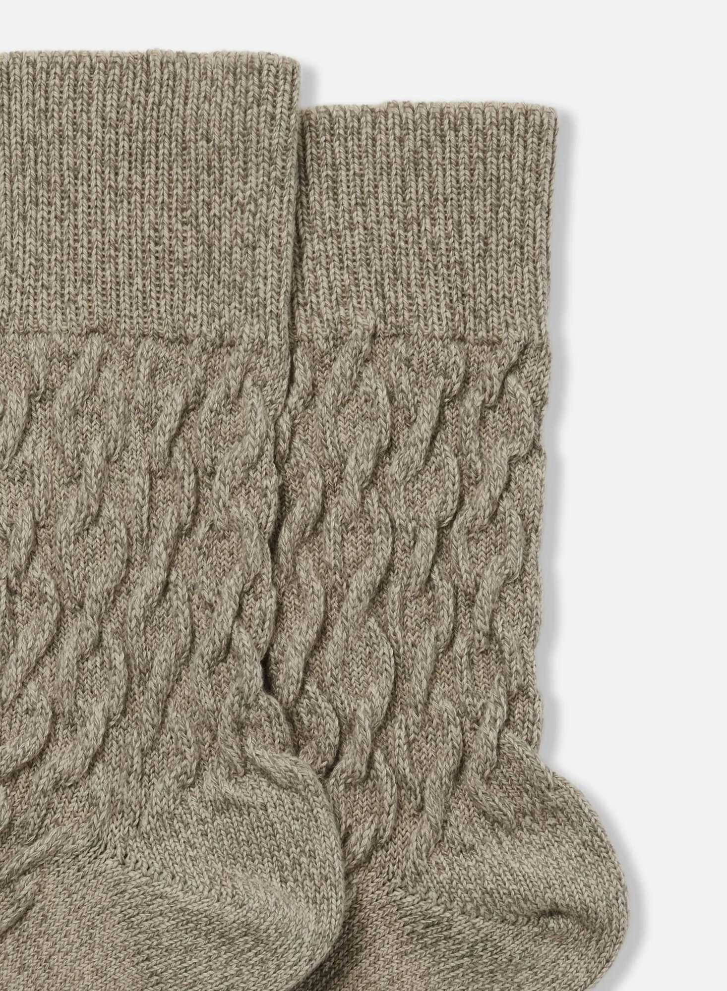 Cable Mélange Socks