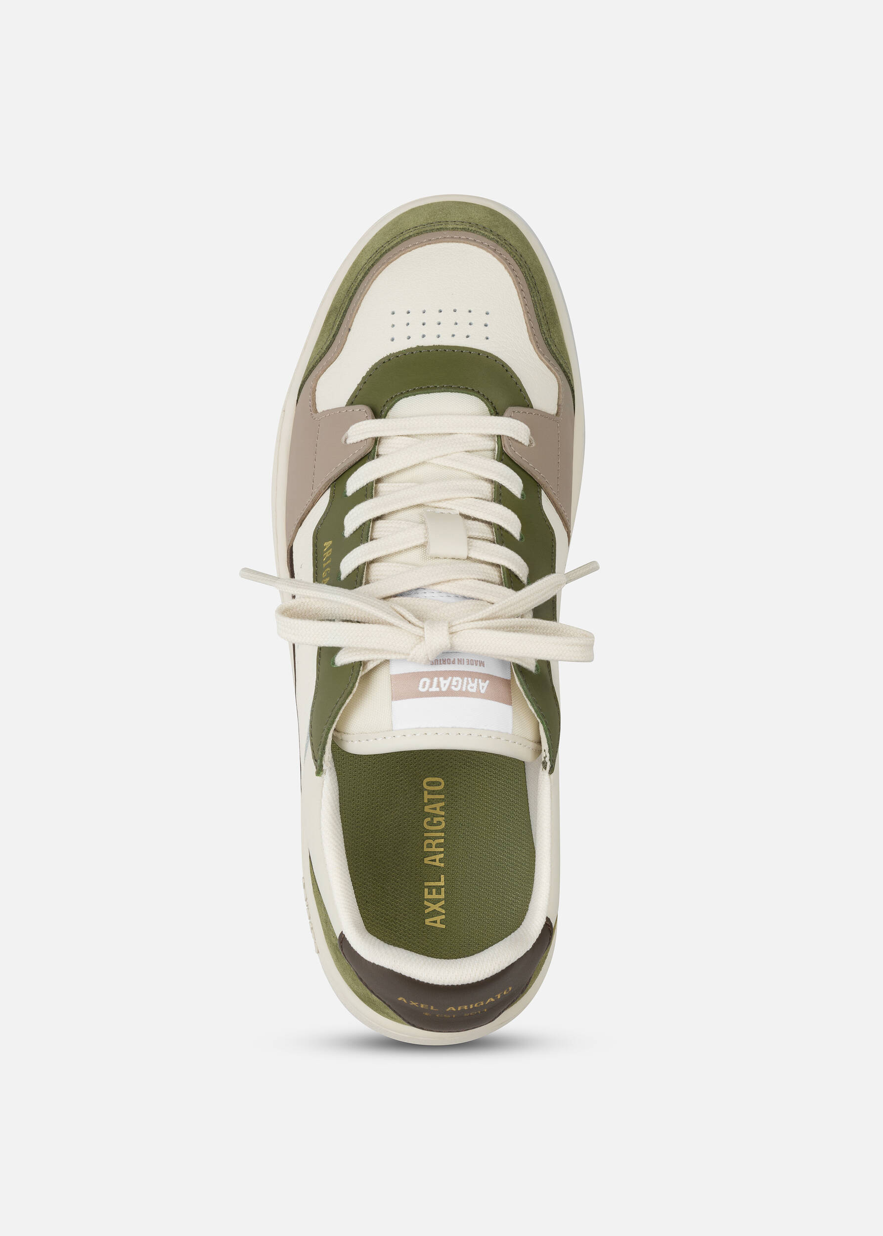 スニーカー Dice Lo Sneakers - Axel Arigato - Leather - Beige/Green Axel Arigato Dice Lo Sneaker » Buy online now!