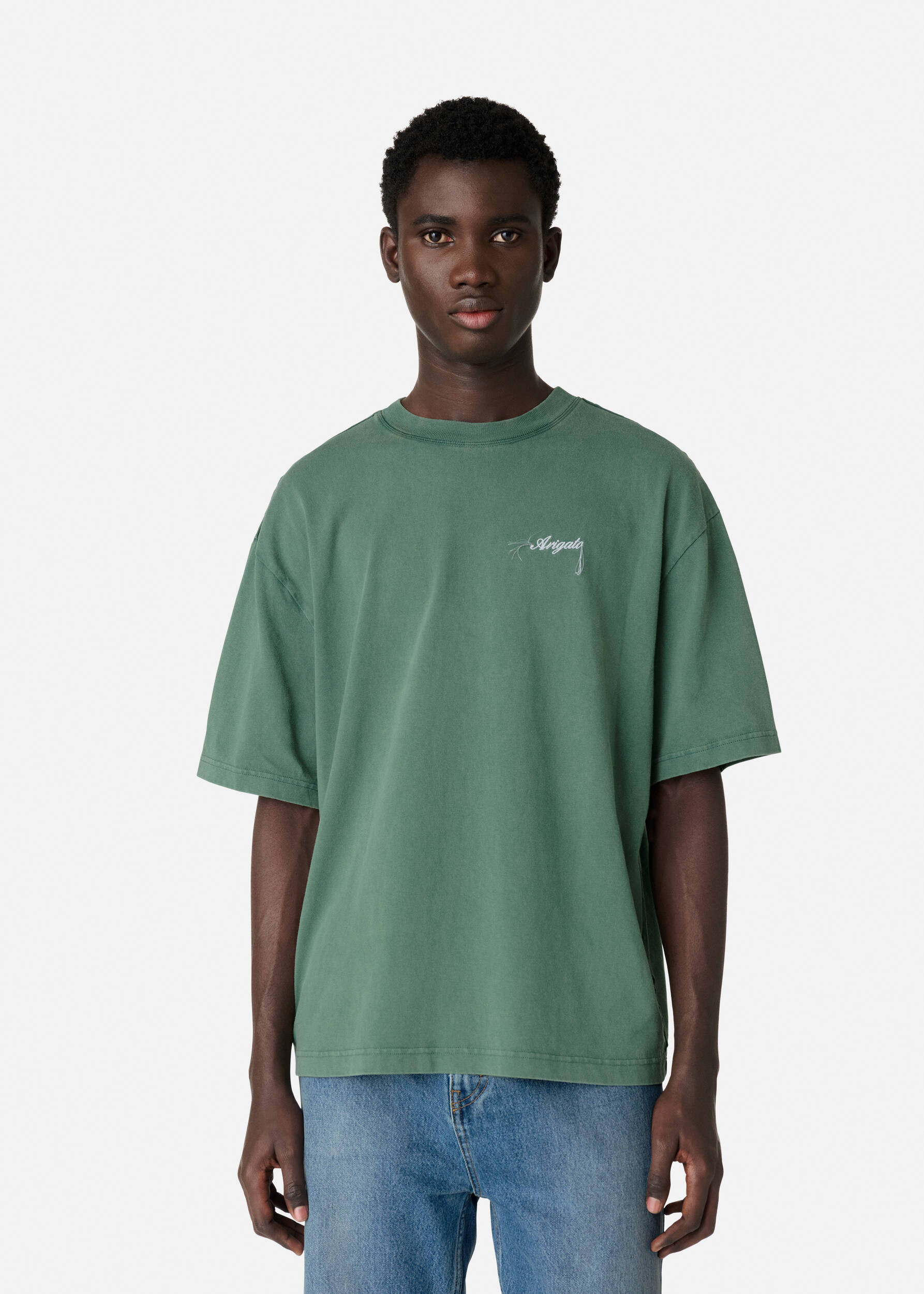 AXEL ARIGATO| (Honor Washed T-Shirt (A2681006 GREEN)) AXEL ARIGATO - Honor Washed T-Shirt