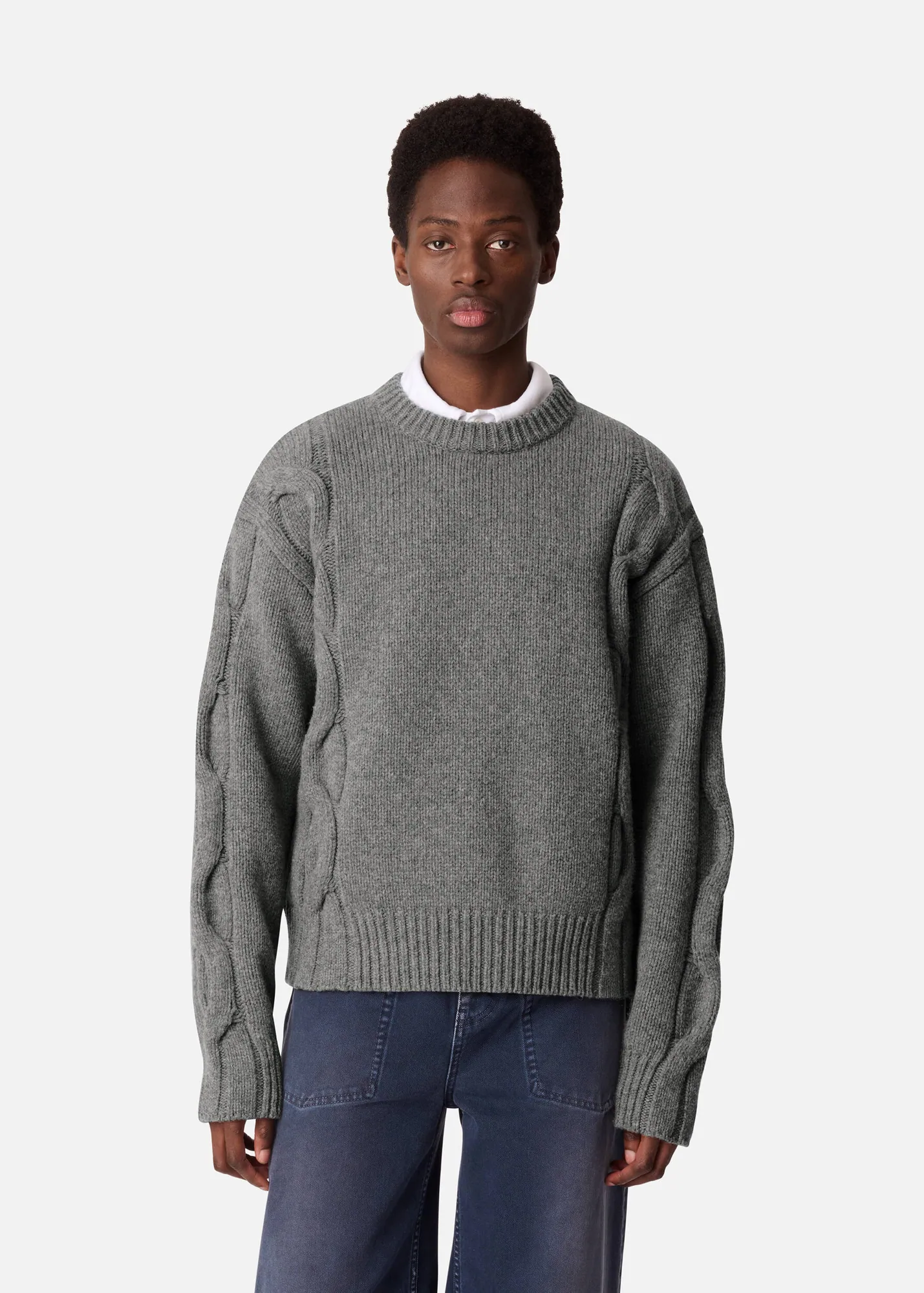 Beam Cable-Knit Sweater