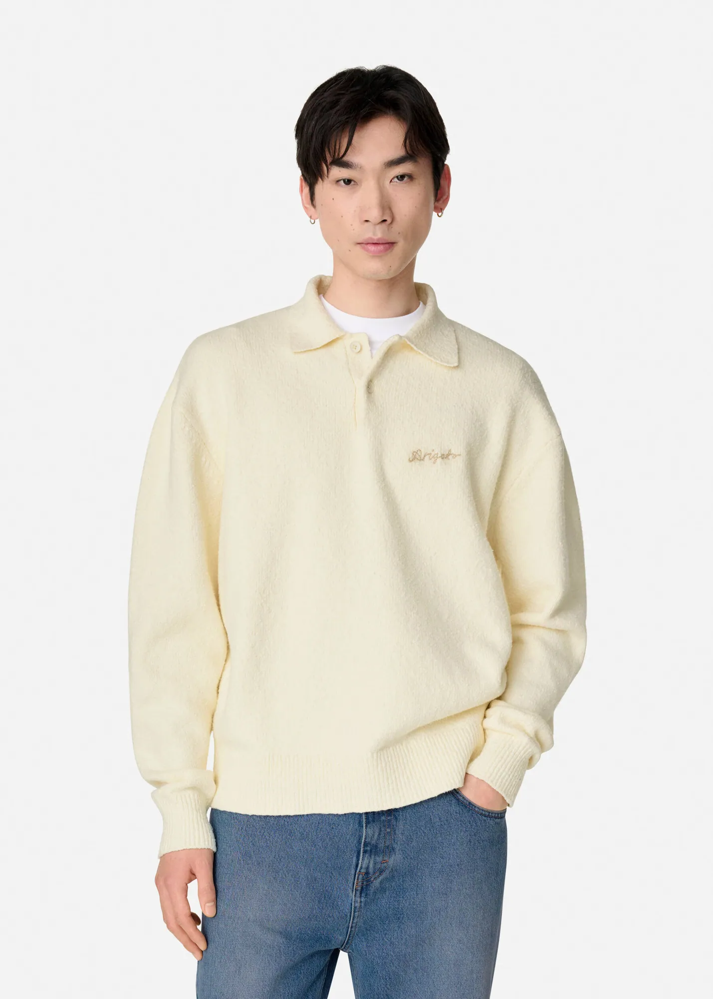 Scribble Polo Sweater