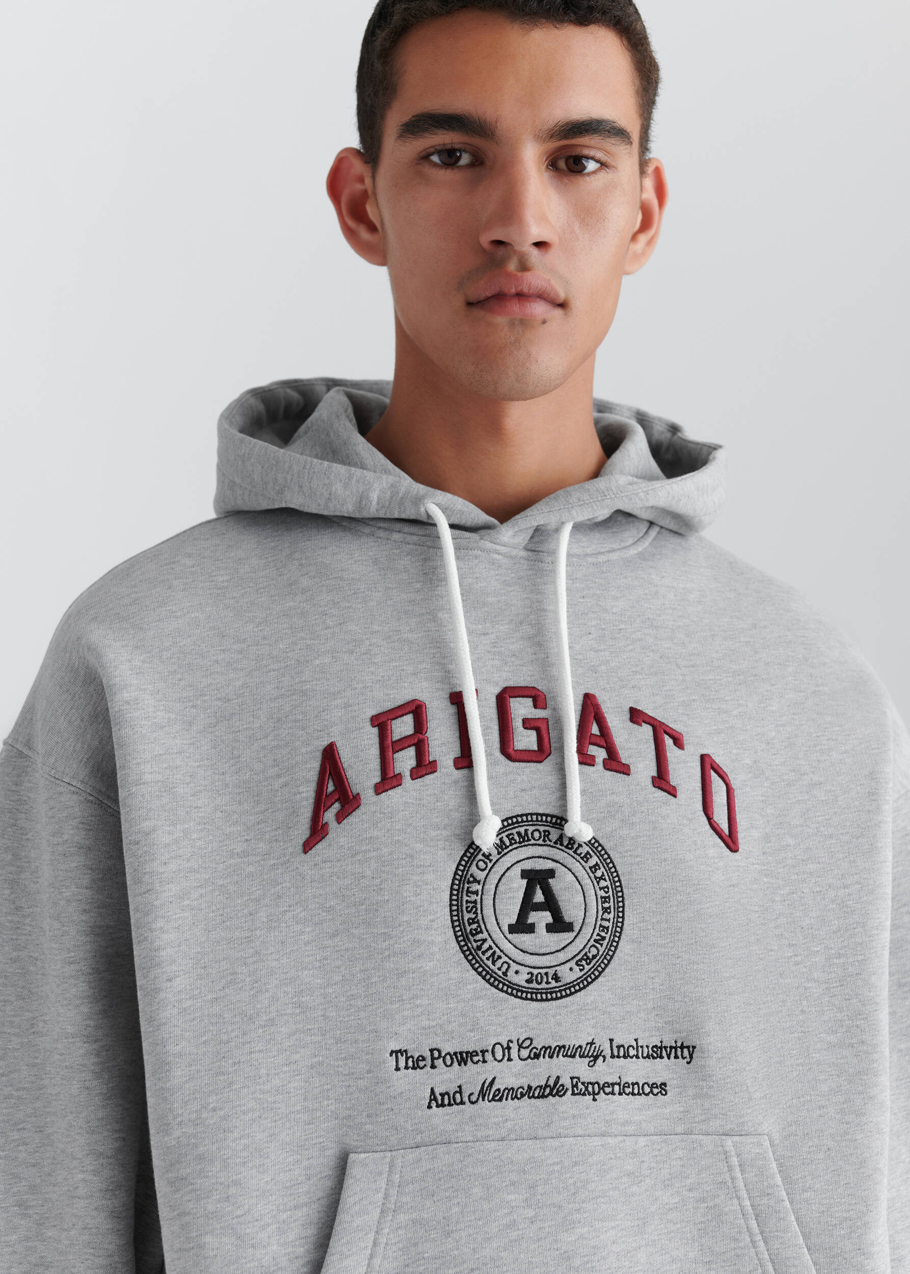 【関税込み】Axel Arigato グレー Maine ジップアップフーディ AXEL ARIGATO - Maine Zip-Up Hoodie