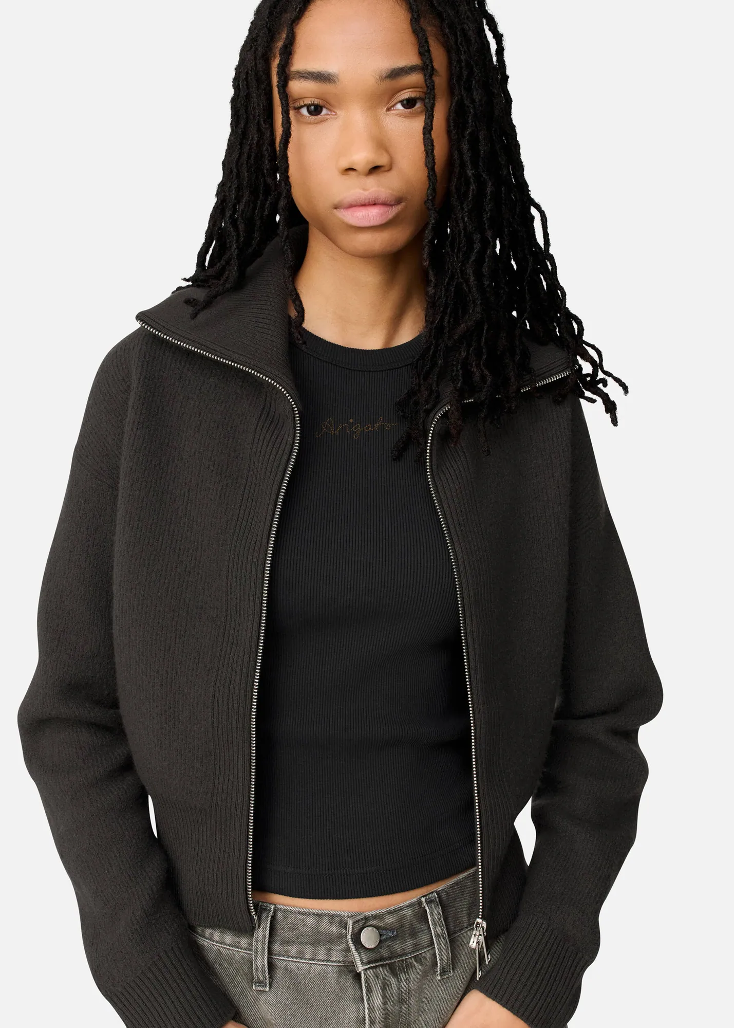 Verve Zip-Up Cardigan