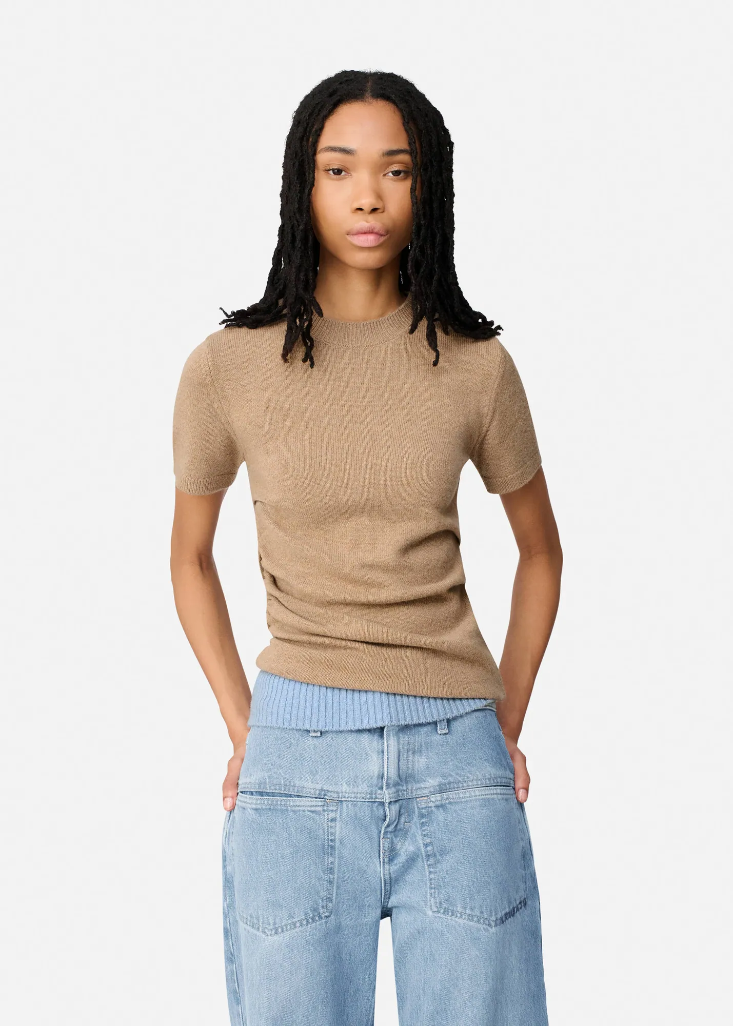 Ivi Draped Knitted Top