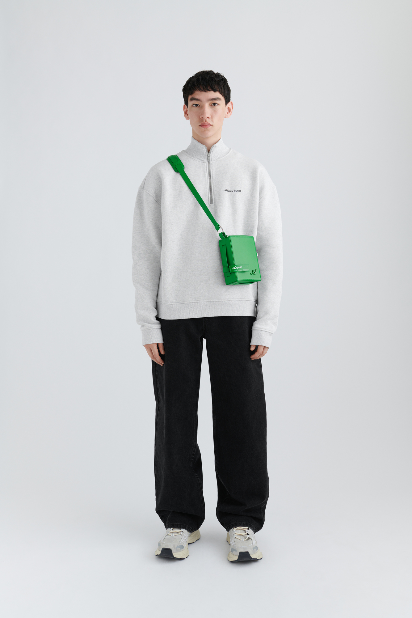 Monogram Half-Zip Sweater