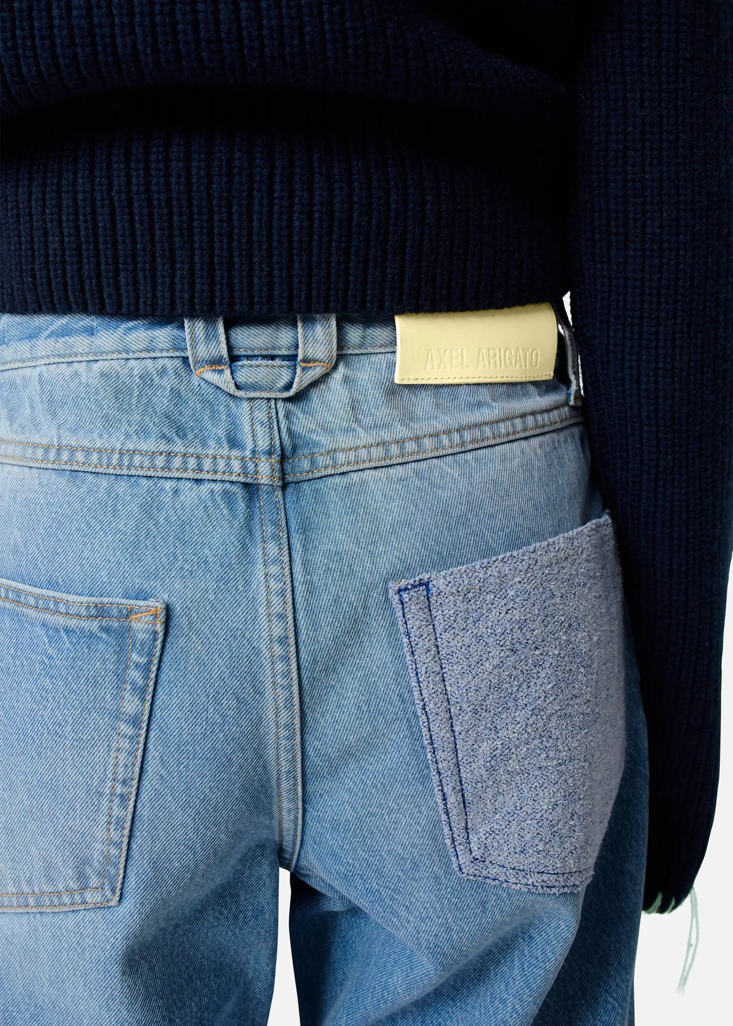 Zine Embroidered Patch Jeans