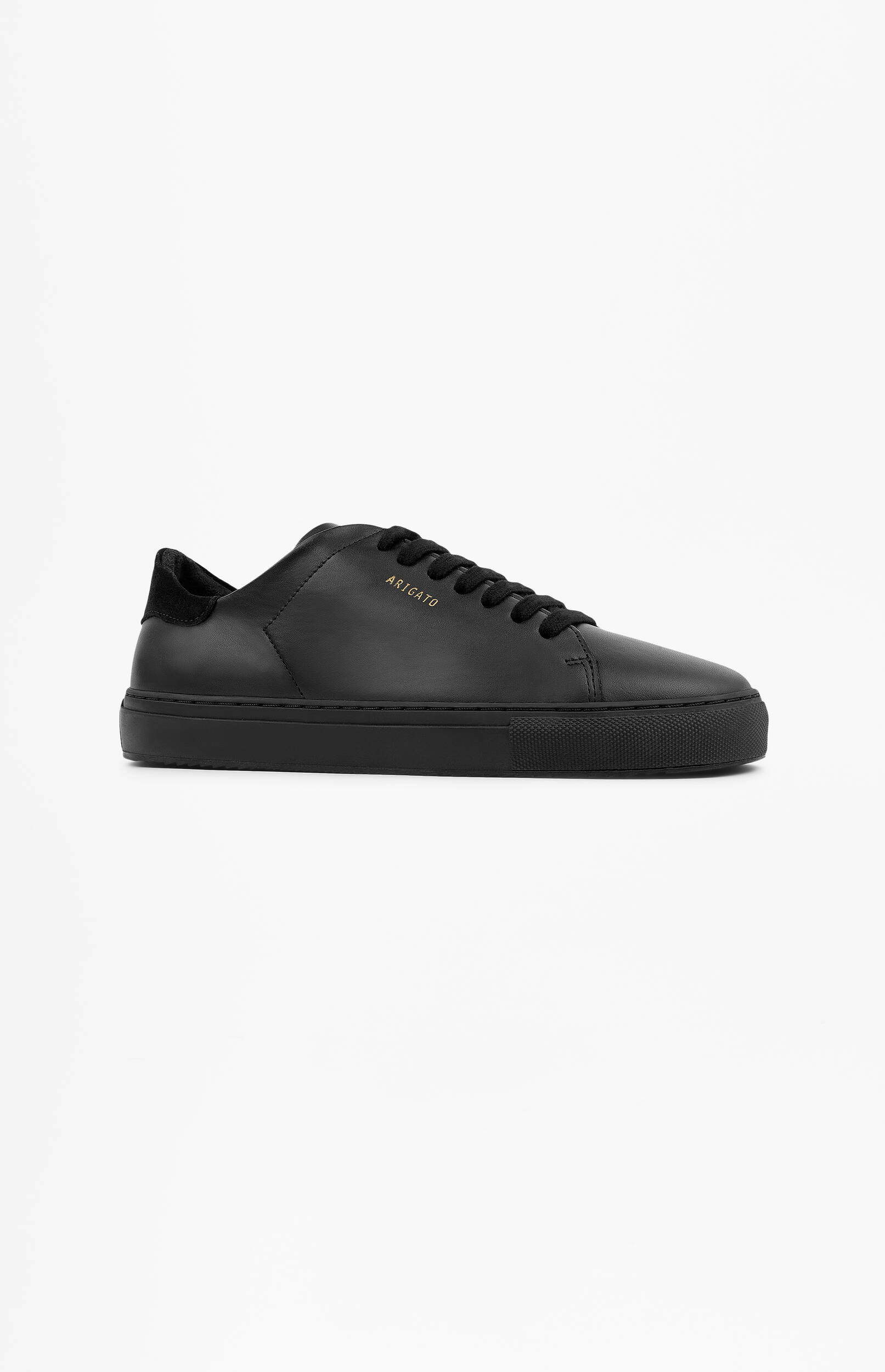 Axel arigato platform store sneaker black suede leather