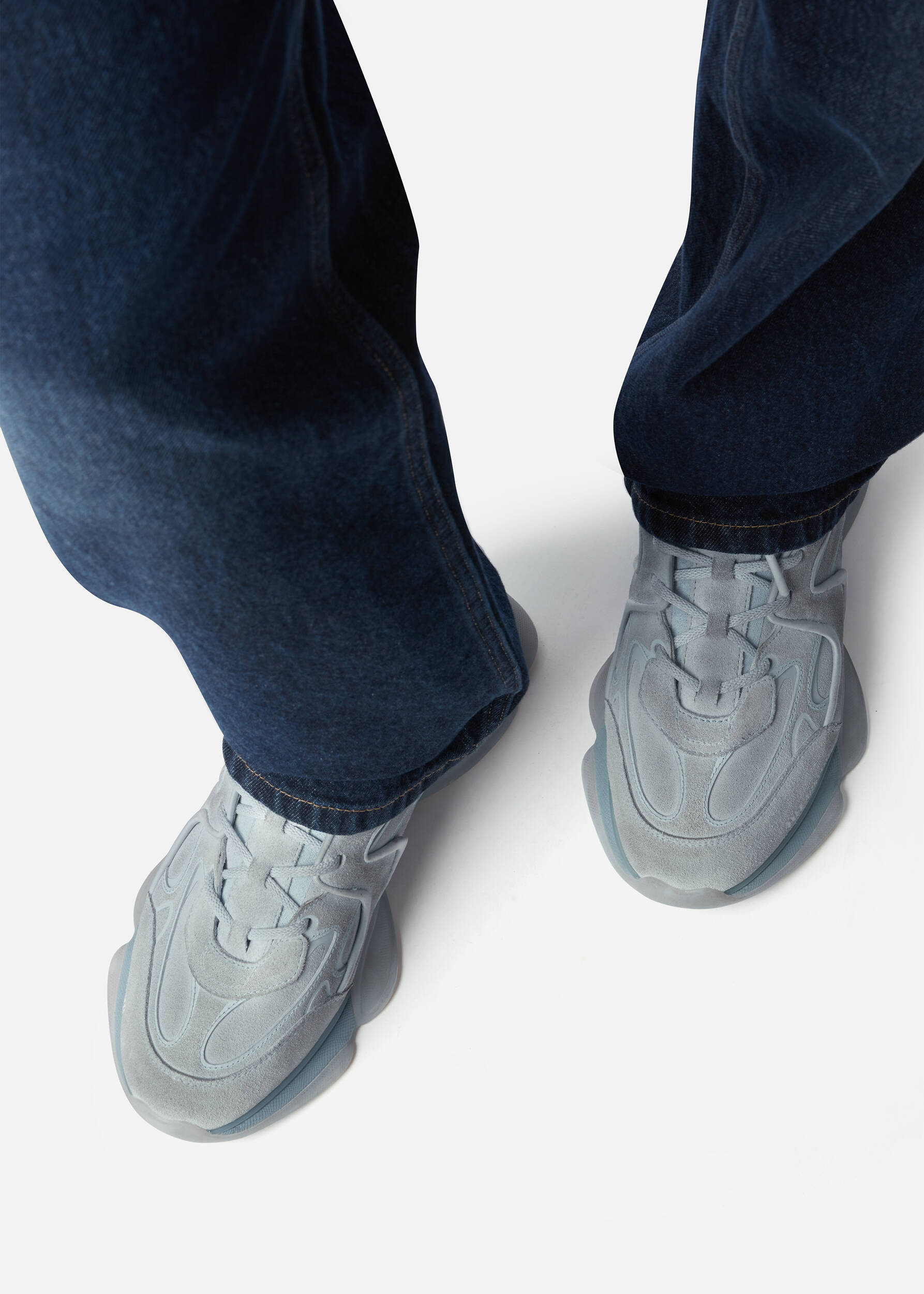 【未使用】AXEL ARIGATO グレーレザー スニーカー　アリガト　26cm 未使用】AXEL ARIGATO グレーレザー スニーカー アリガト 26cm