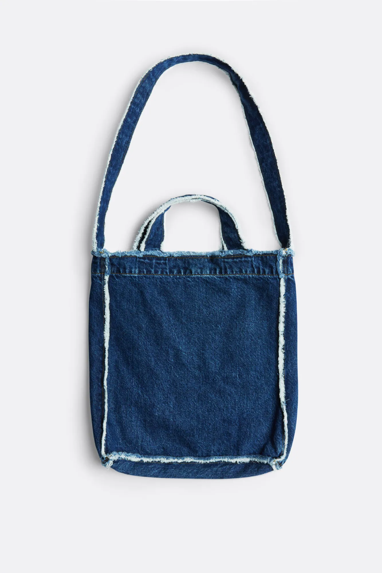 Dune Frayed A Denim Bag