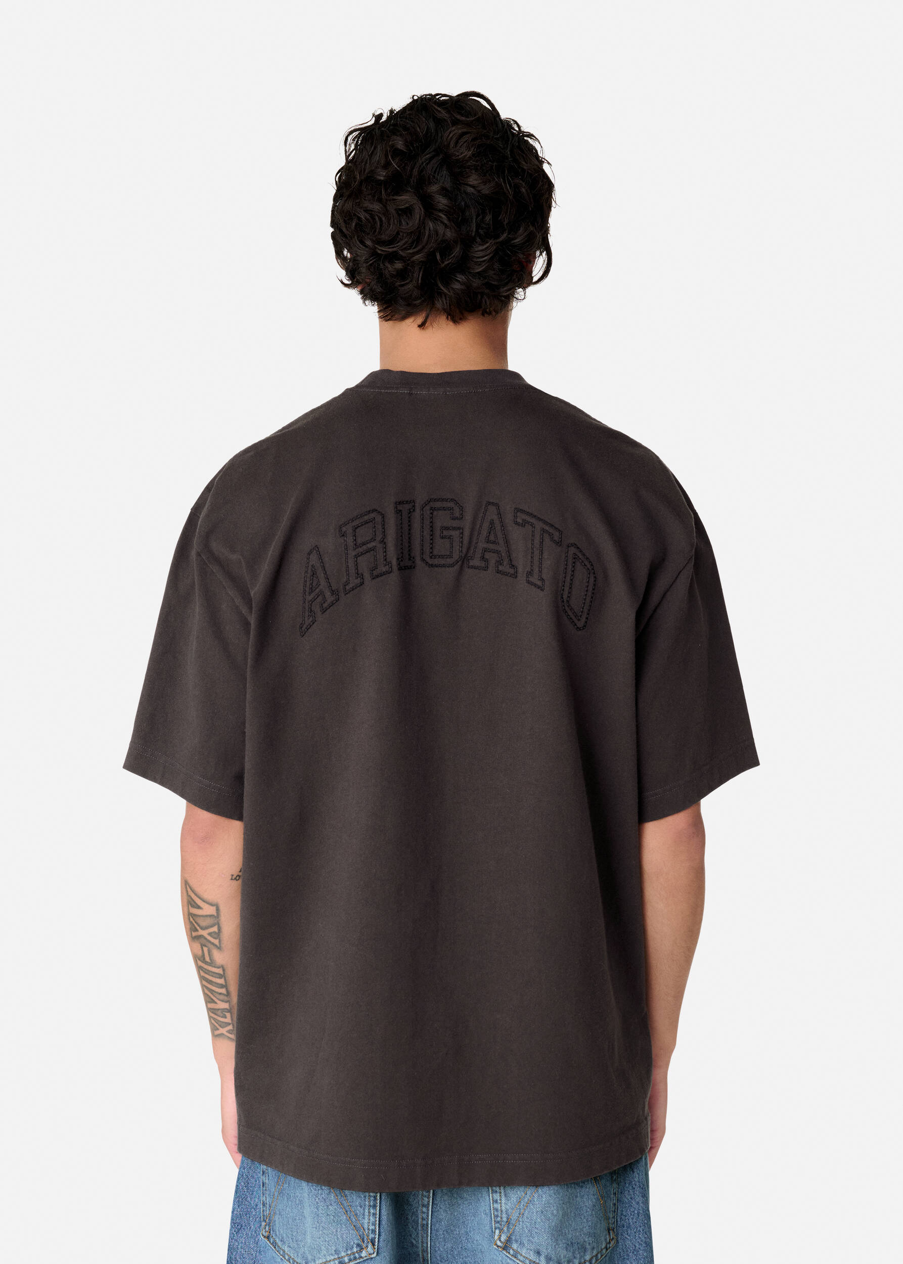 AXEL ARIGATO｜ (Honor Washed T-Shirt (A2681008 STEELGREY AXEL ARIGATO - Honor T-Shirt