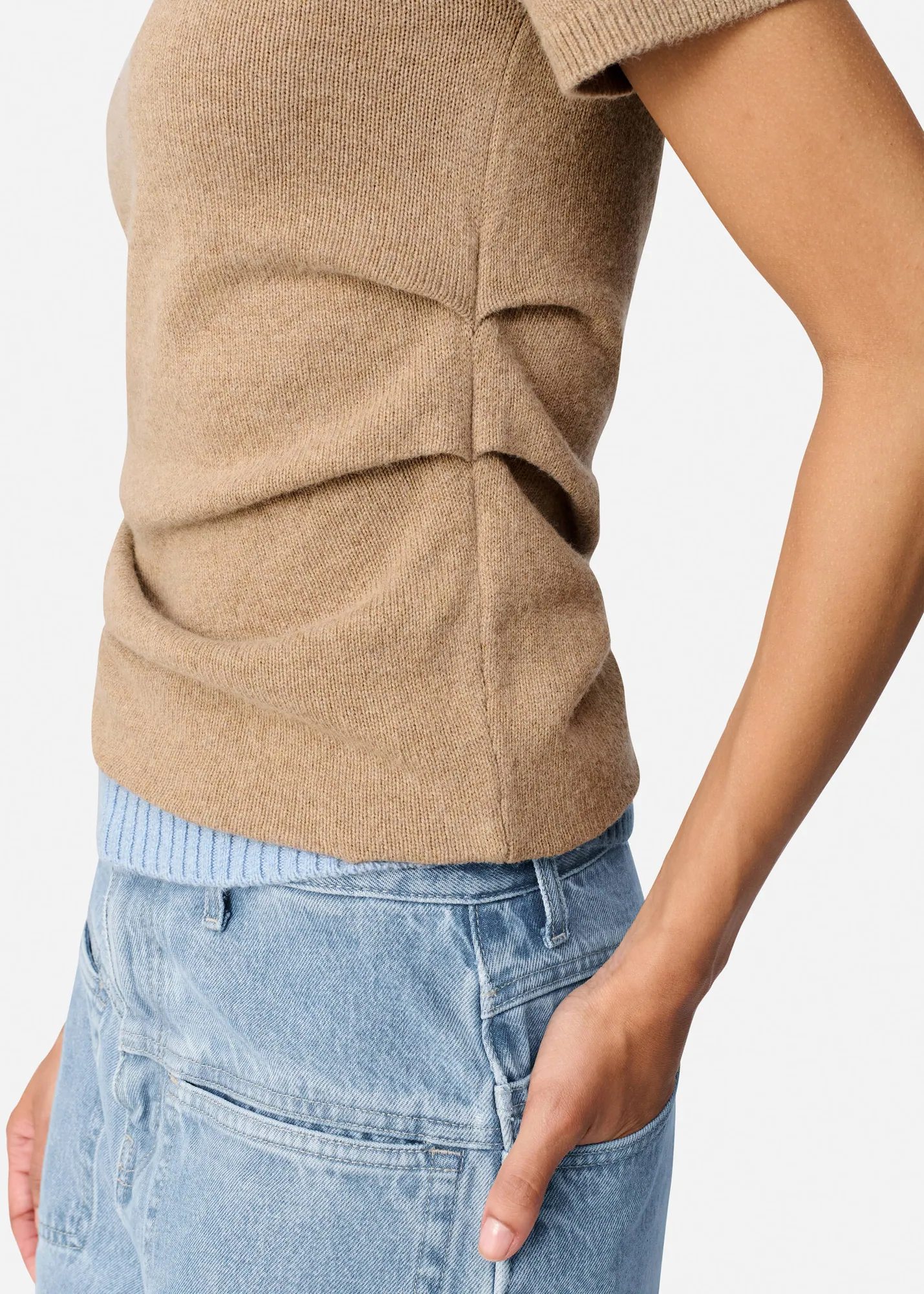 Ivi Draped Knitted Top