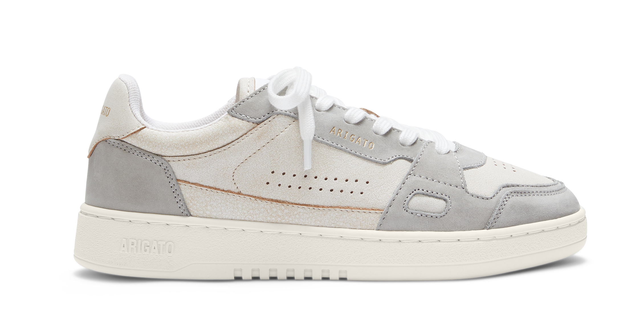 【関税込み】Axel Arigato ホワイト＆グレー Dice Lo スニーカー AXEL ARIGATO - Dice Lo Sneaker